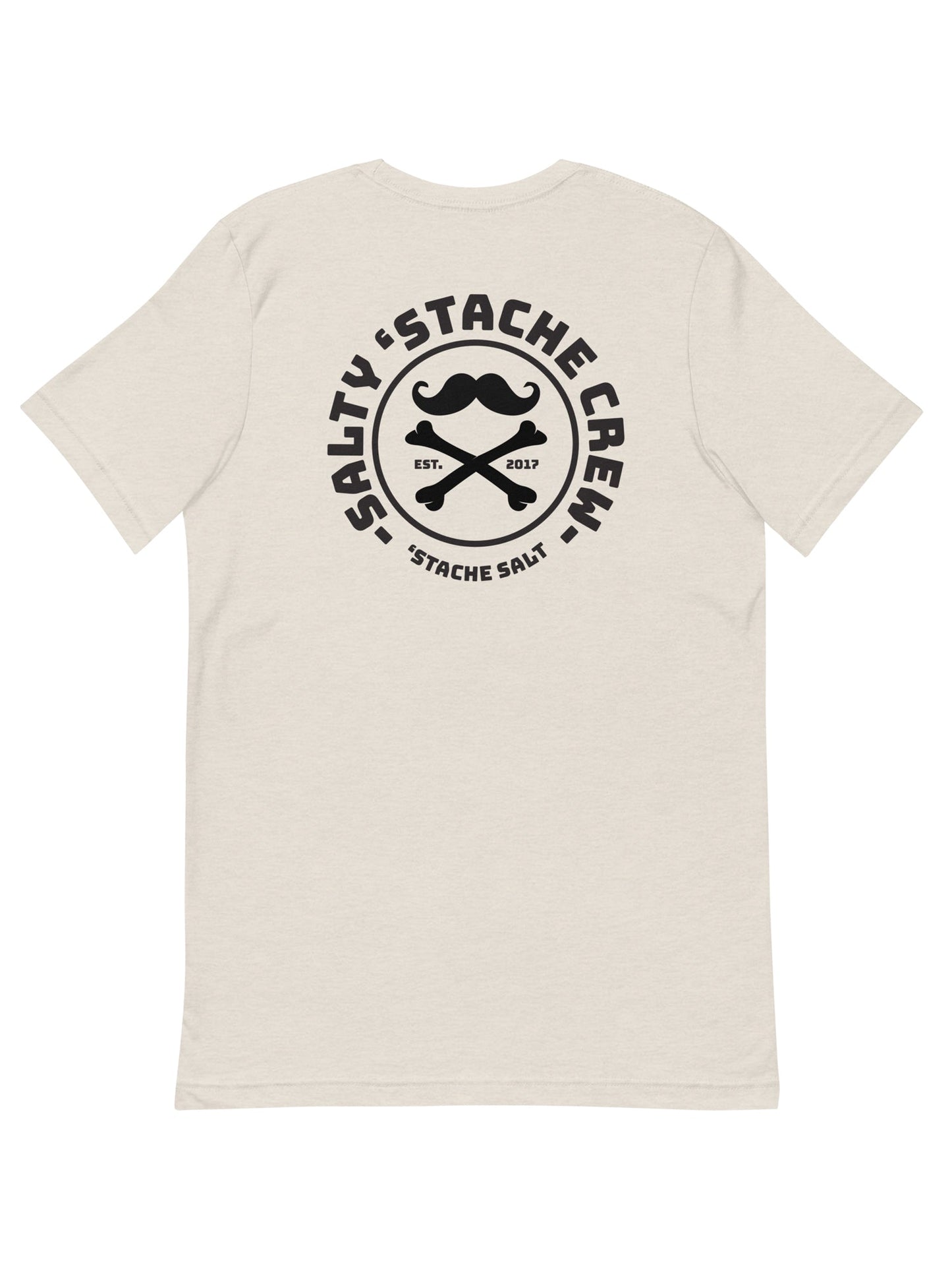 Stache Salt Salty 'Stache Crew Tee — back view