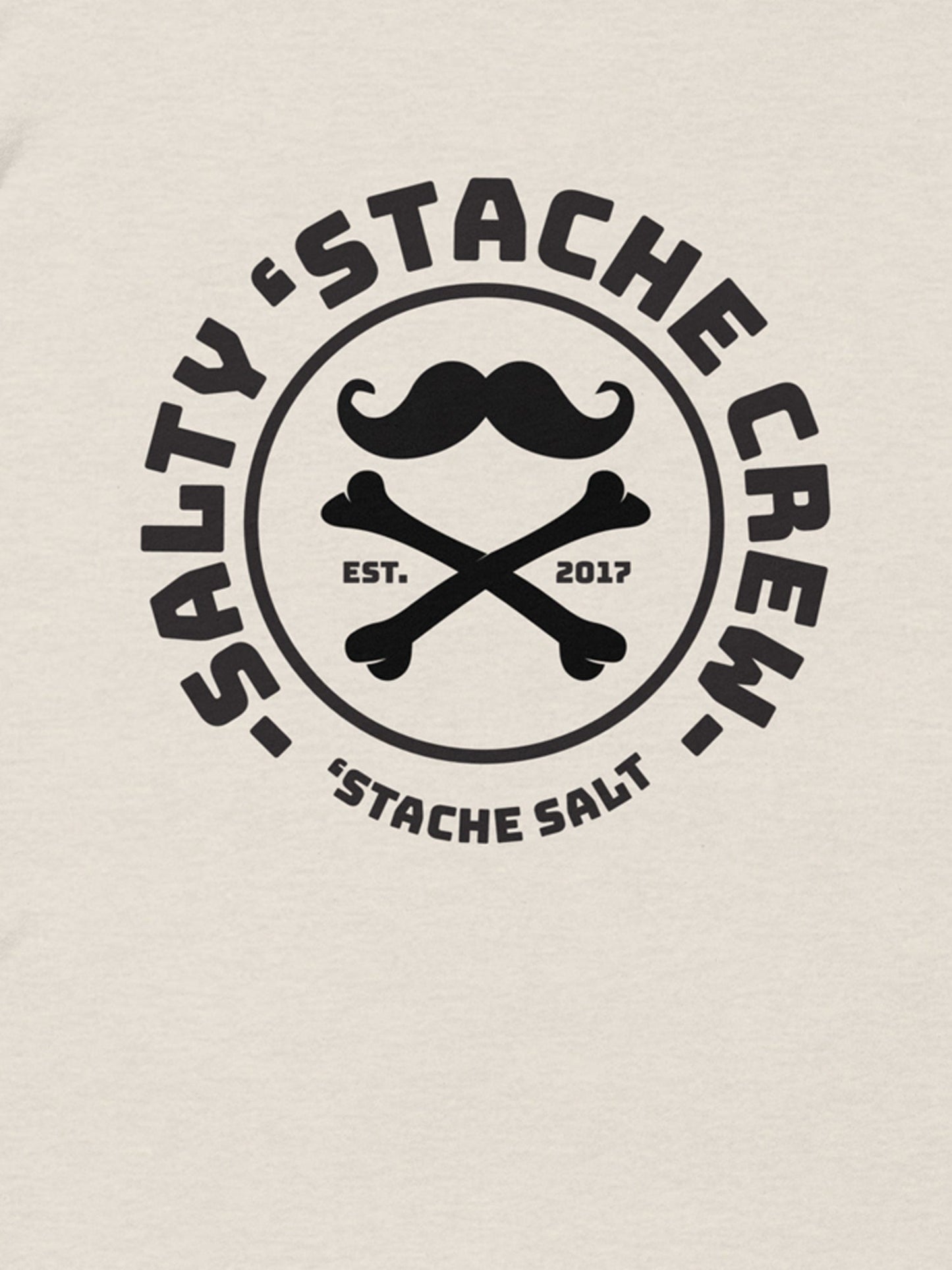 Stache Salt Salty 'Stache Crew Tee — back view (2)