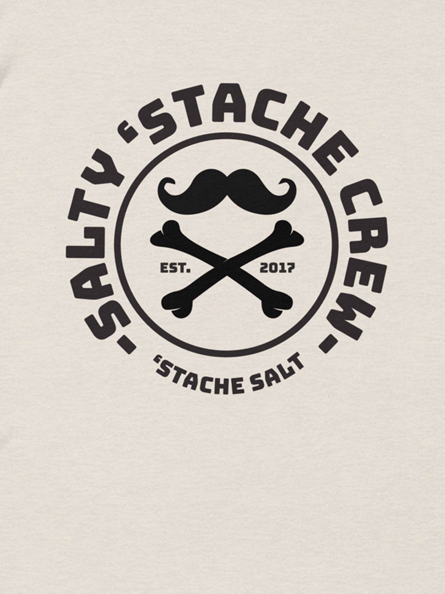 Stache Salt Salty 'Stache Crew Tee — back view (2)