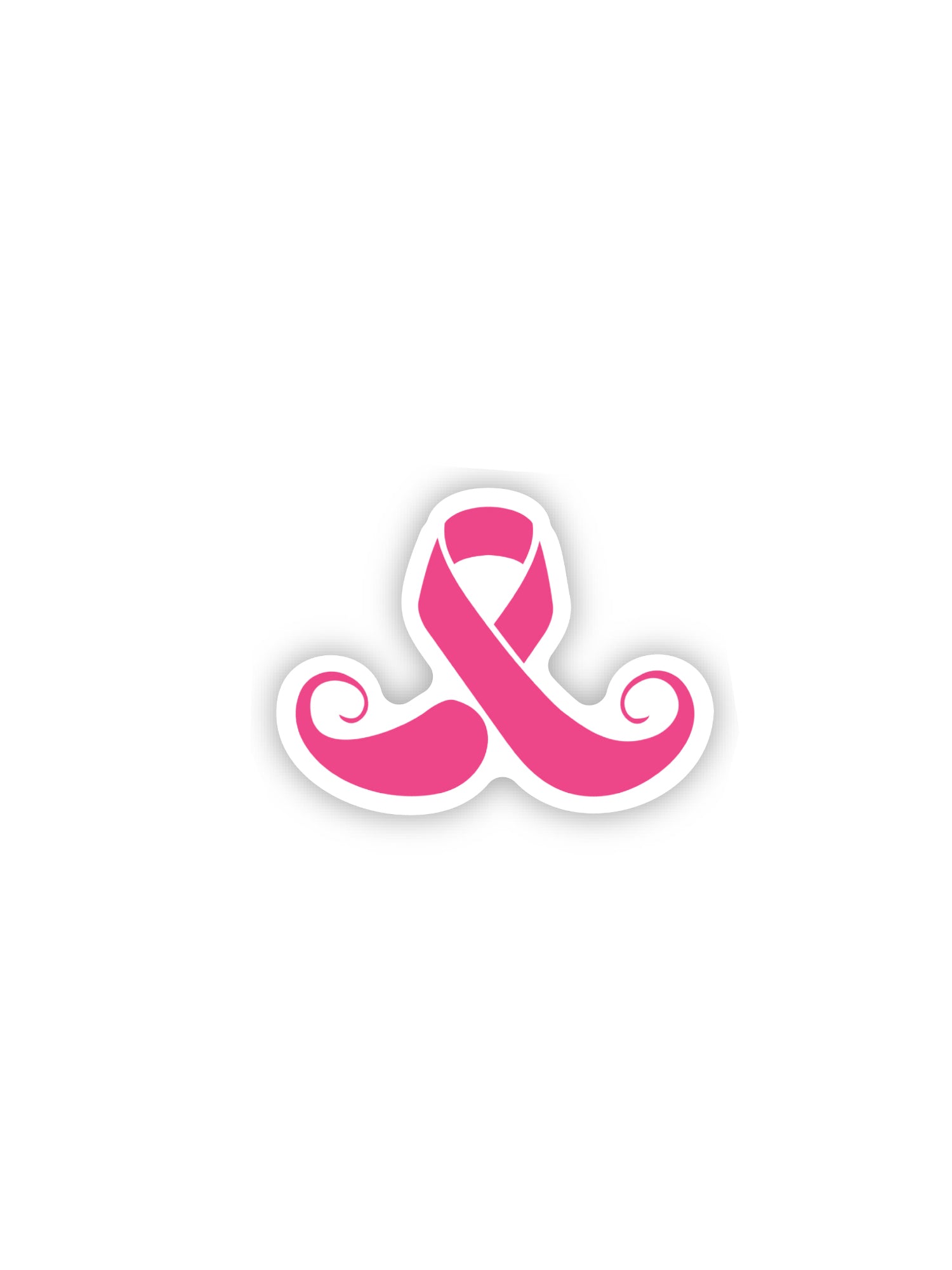 Stache Salt Breast Cancer Ribbon Sticker