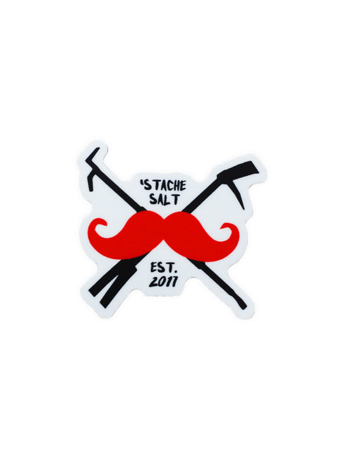 'Stache & Irons Sticker