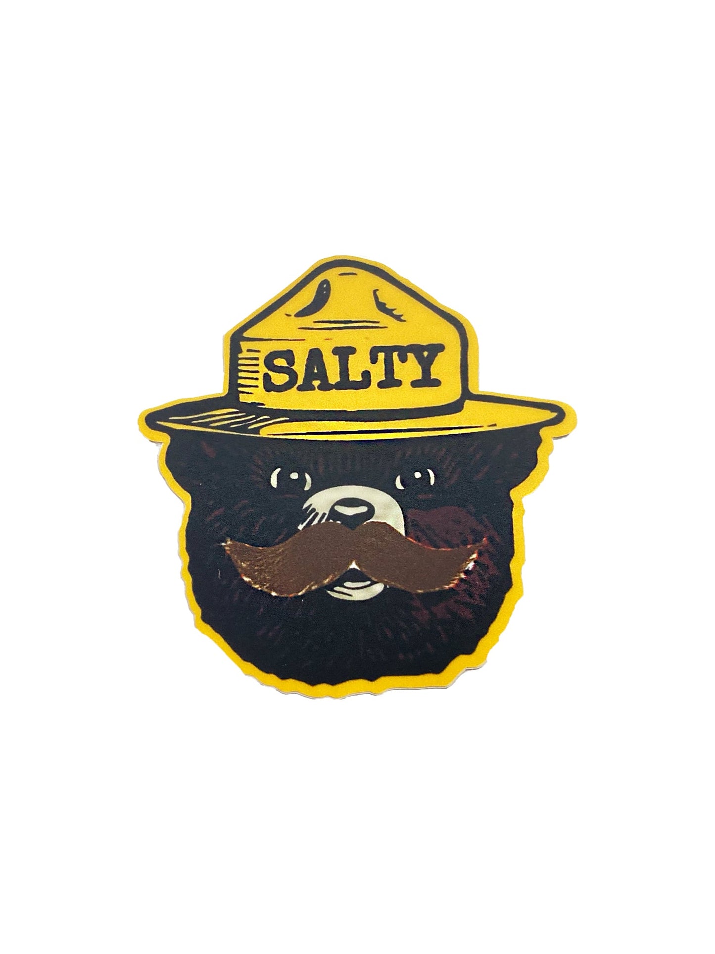 Stache Salt Salty Bear Sticker