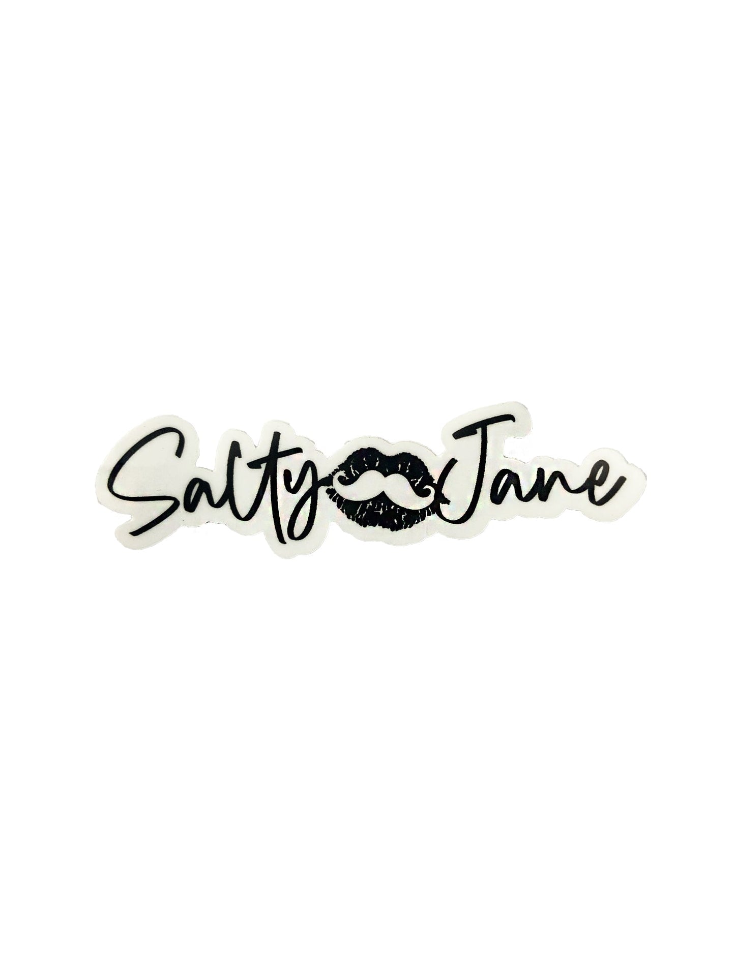 Stache Salt Salty Jane Script Sticker
