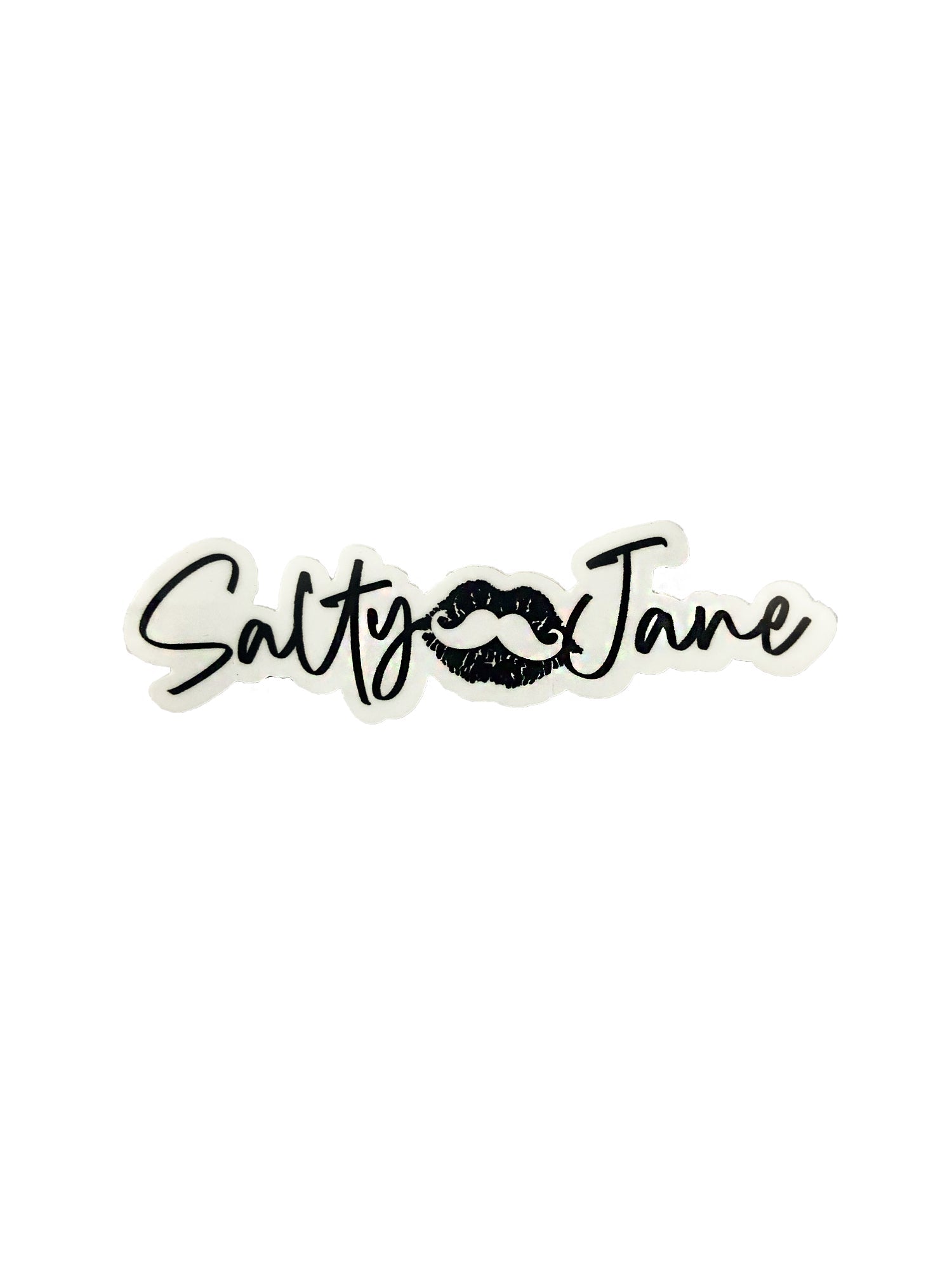 Stache Salt Salty Jane Script Sticker