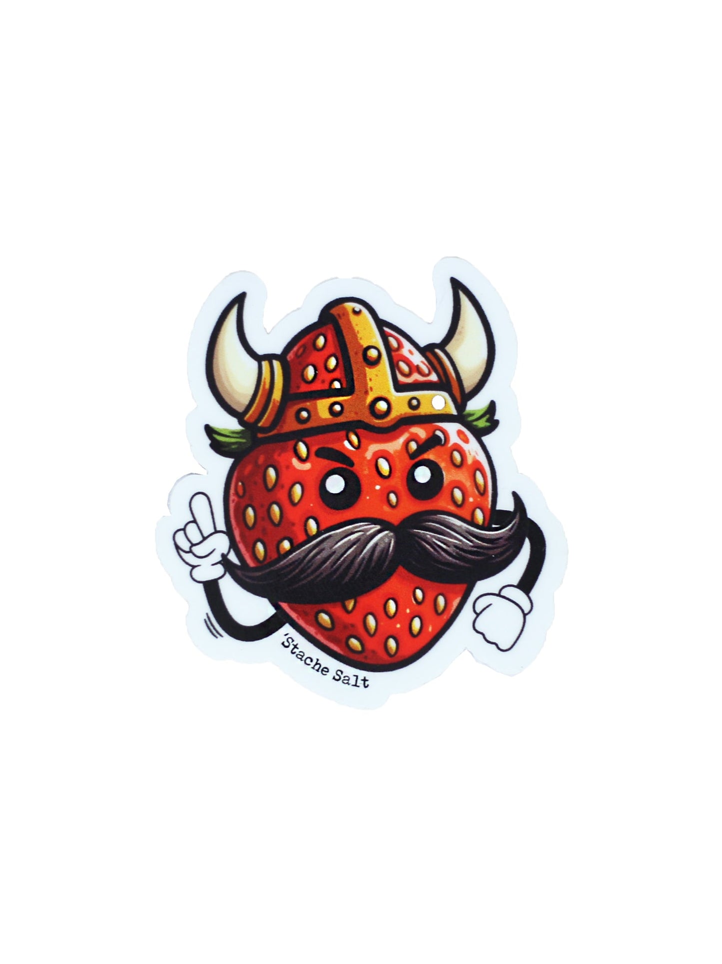 Stache Salt Viking Berry Sticker