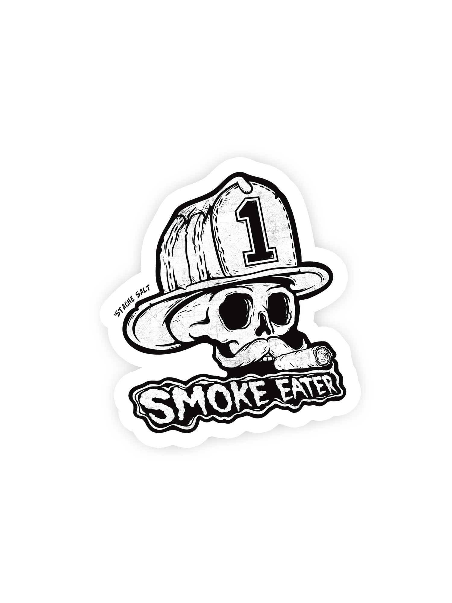 Stache Salt Smoke Eater Sticker