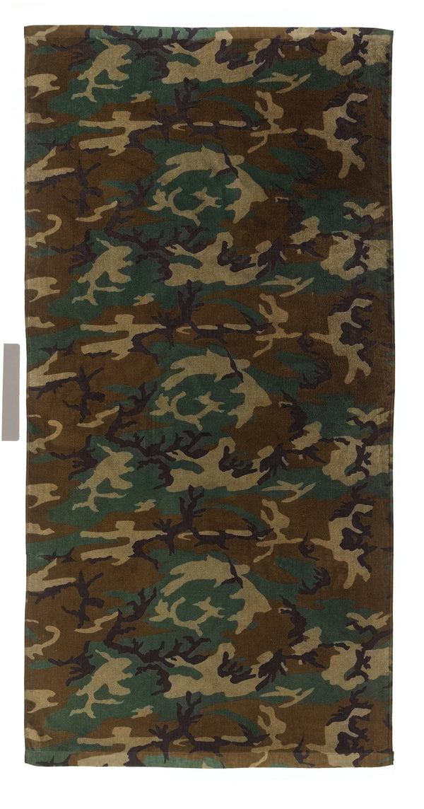 Rothco Woodland Camo Beach Towel