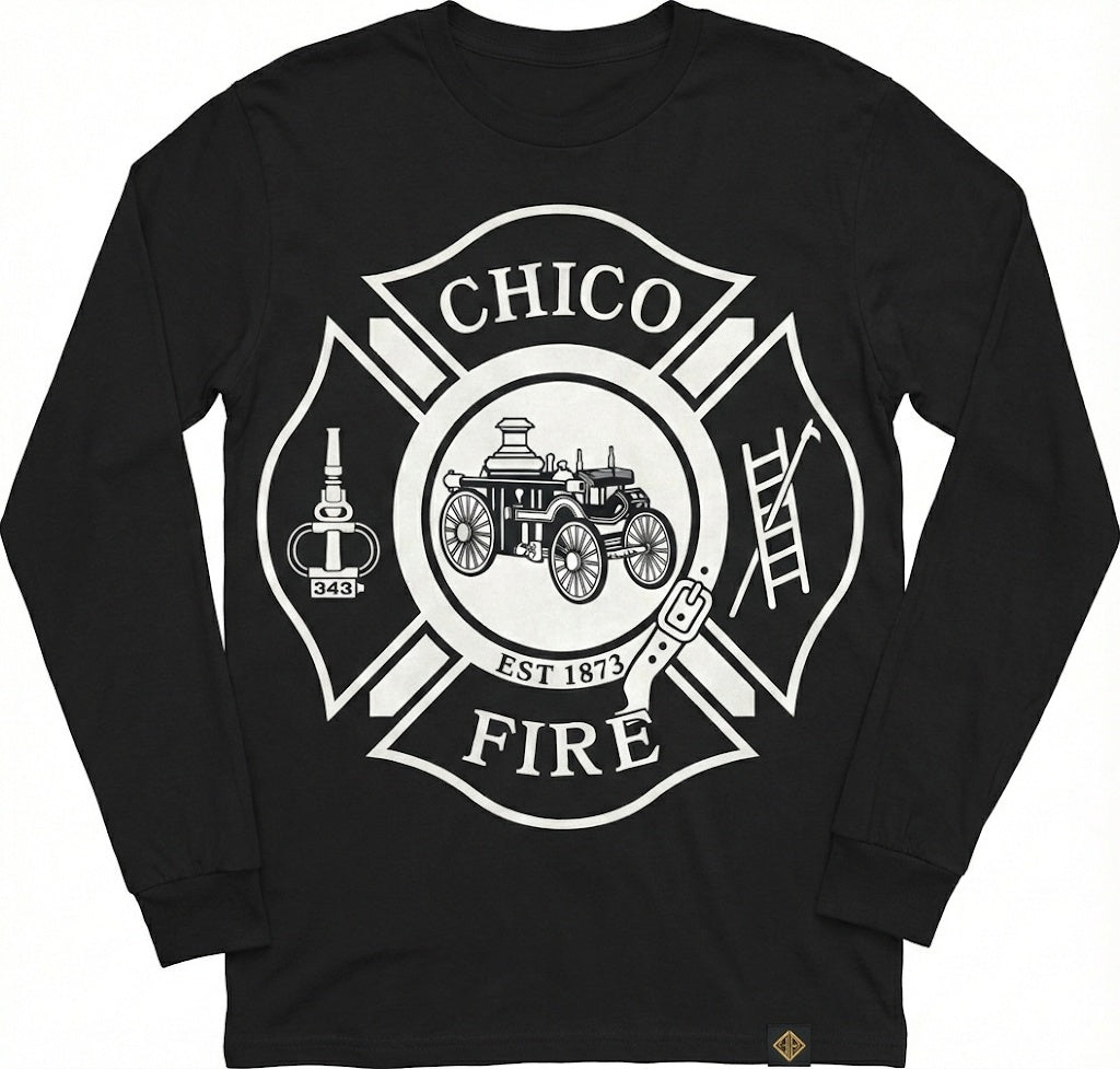 Chico Fire First Tactical Premium Cotton Long Sleeve Shirt - detail view