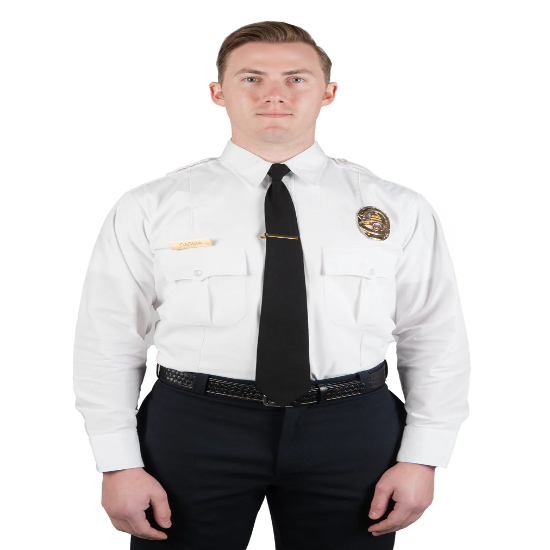 [LS01-XS-CUSTOMIZED] First Class 100% Polyester Long Sleeve Uniform Shirt