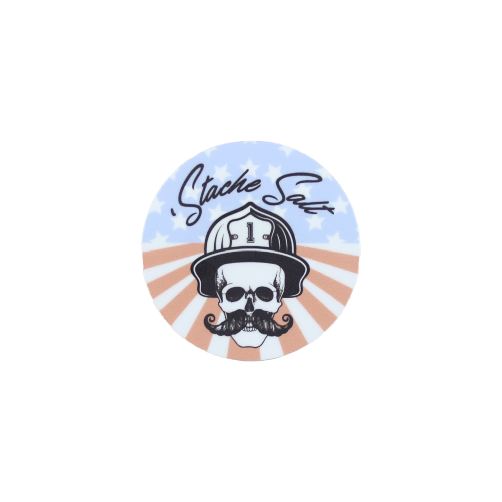 2" Round Salty Helmet Stickers