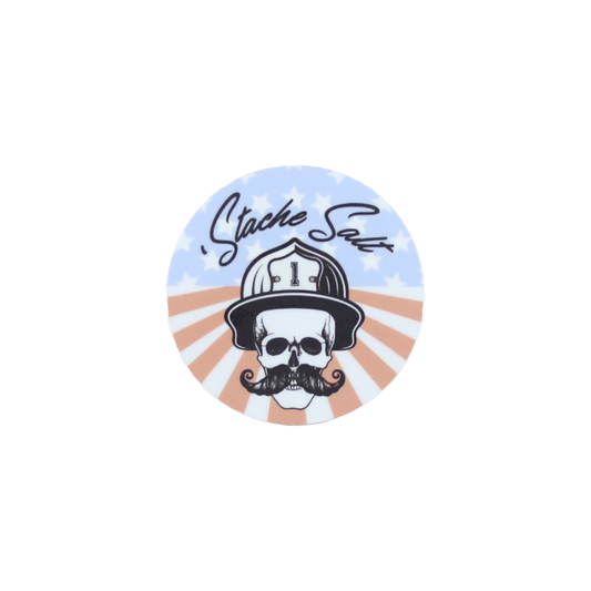 2" Round Salty Helmet Stickers