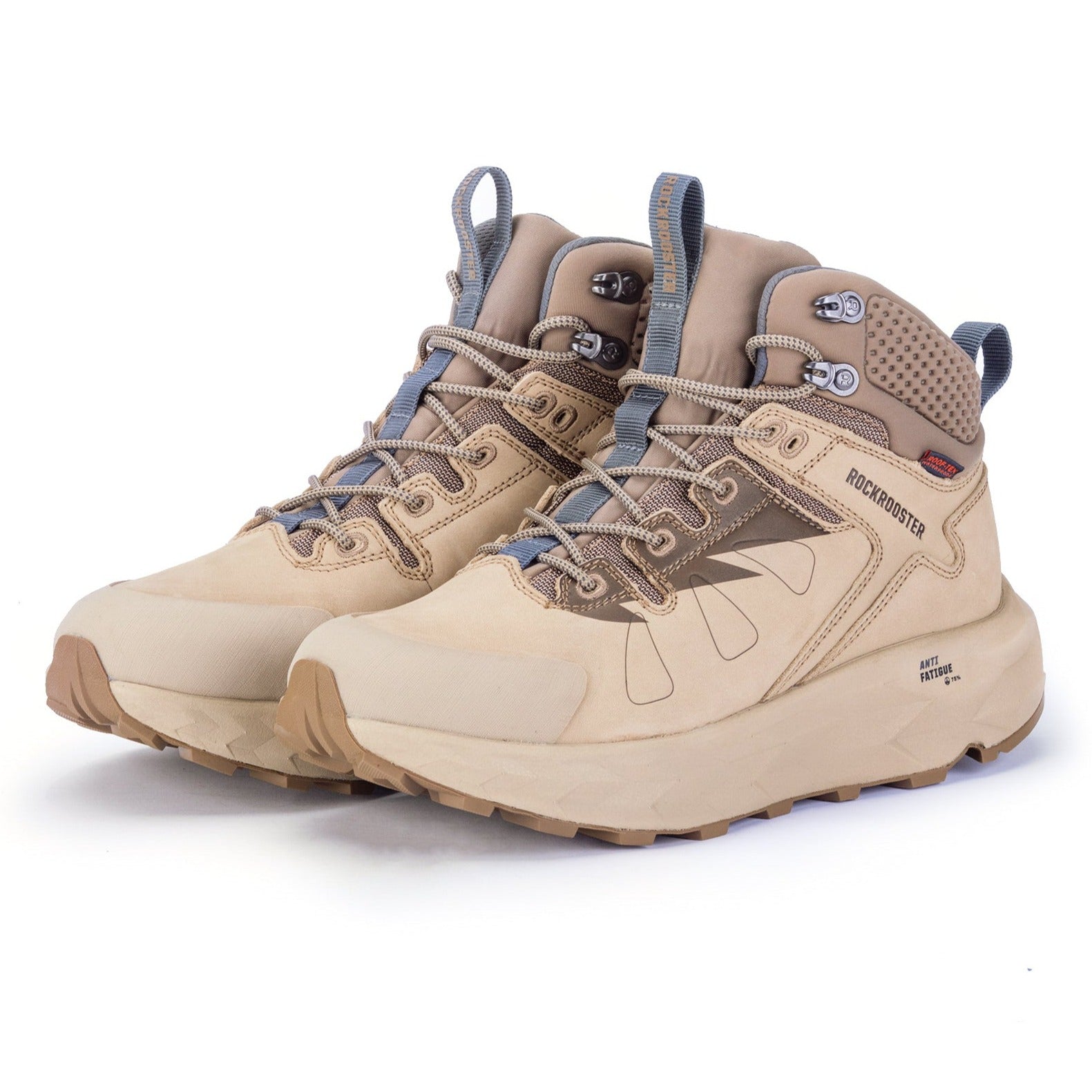 rockrooster Farmington Sand 6 Inch Waterproof Hiking Boots with VIBRAM® Outsole OC21035 (2)