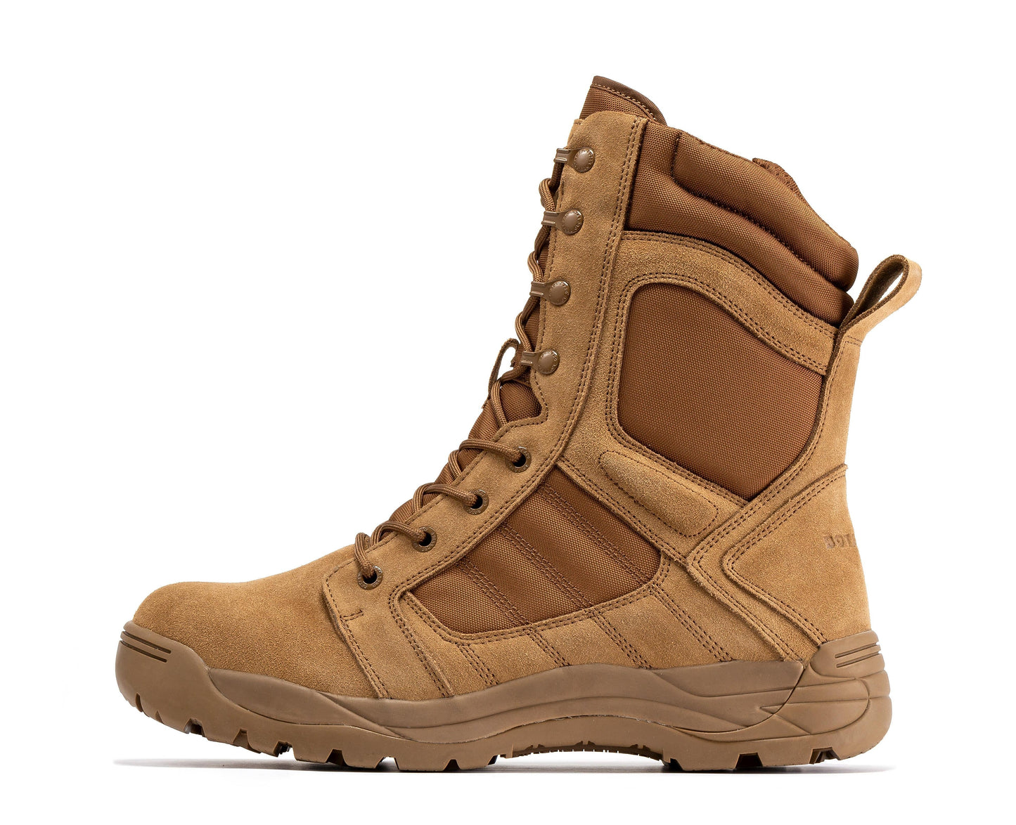 RockRooster Botas Pro Coyote Men's 8 inch Side Zipper Rubber Sole Tactical Boots BMP110CT (3)