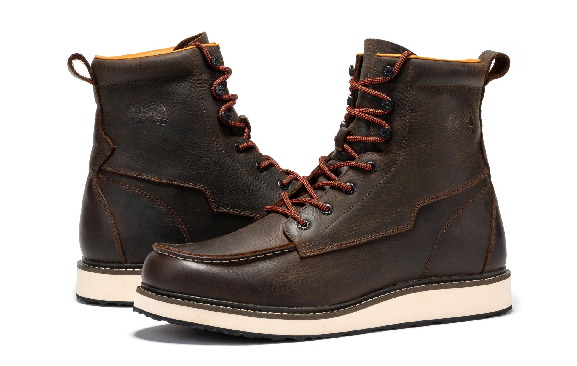 RockRooster Botas Pro Dark Brown Men's 6 inch Wedge Boots VBP601 (3)