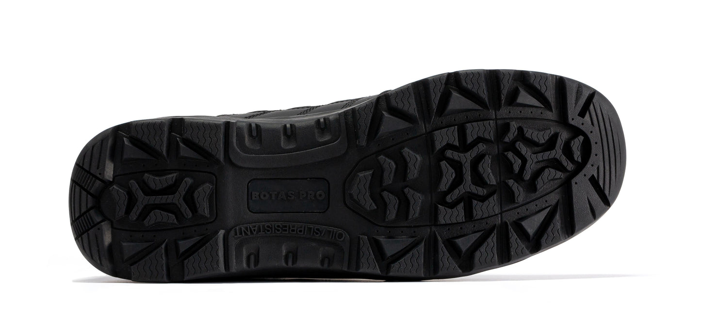 RockRooster Botas Pro Black Men's 8 inch Side Zipper Rubber Sole Tactical Boots BMP110BK (6)