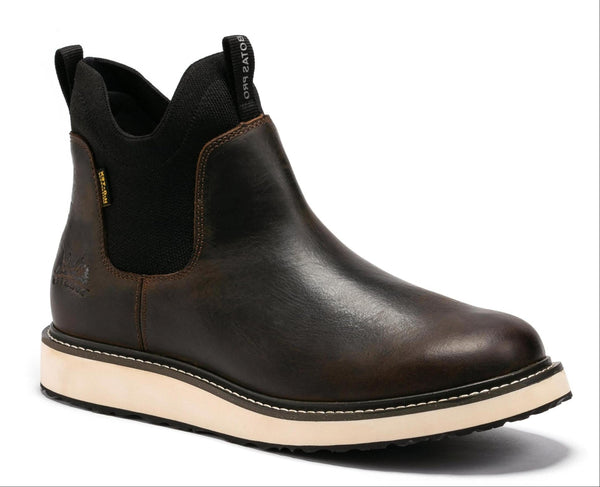 Botas Pro Dark Brown Men's 6 inch Wedge Chelsea Pull-On Boots VBP503