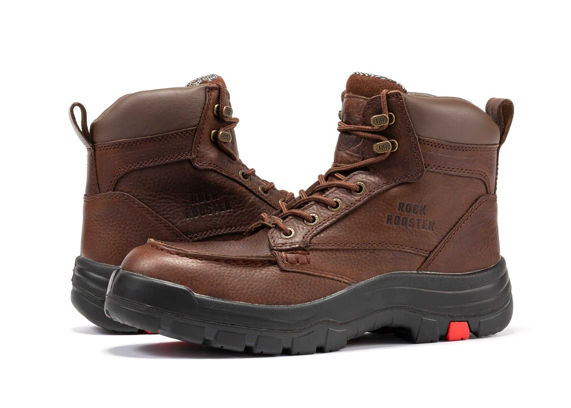 ROCKROOSTER Zumbro 6 inch Wide, Soft Toe, Rubber Outsole, EH Protection, ASTM 2892, Work Boots AK371 (9)