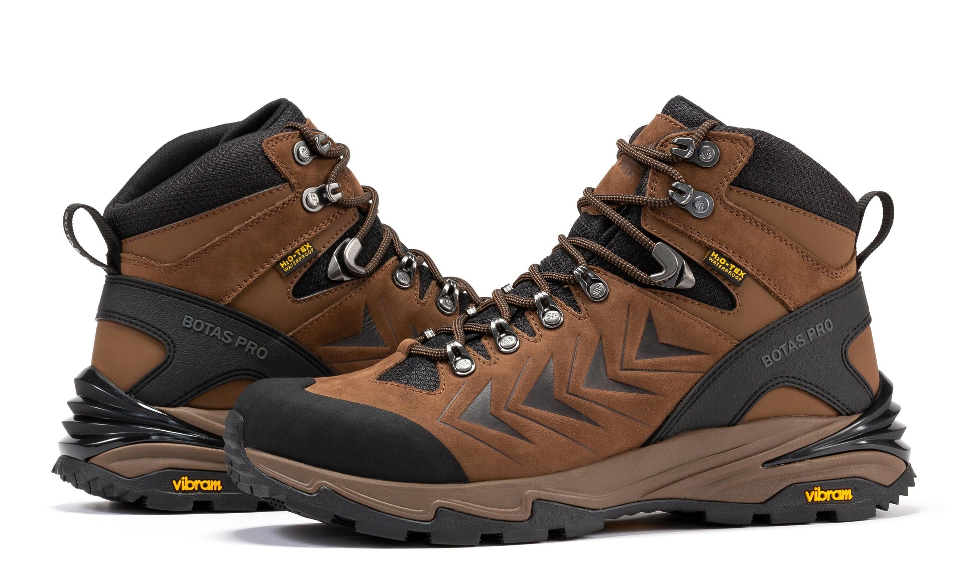 RockRooster Botas Pro Brown 6 Inch Waterproof Hiking Boots with VIBRAM® Traction Lug Outsole BP22121 (3)