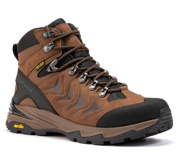 Botas Pro Brown 6 Inch Waterproof Hiking Boots with VIBRAM® Traction Lug Outsole BP22121