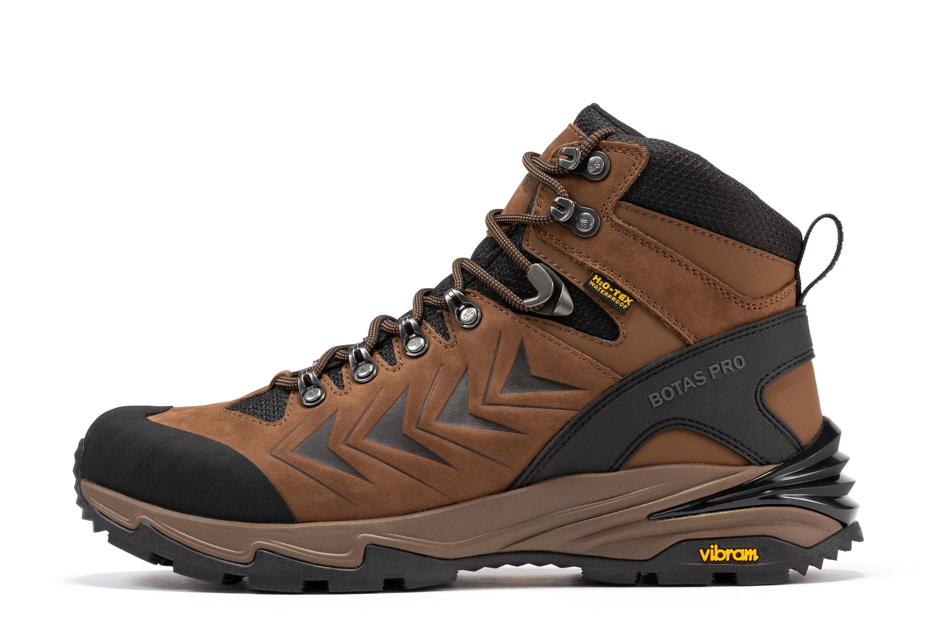 RockRooster Botas Pro Brown 6 Inch Waterproof Hiking Boots with VIBRAM® Traction Lug Outsole BP22121 (4)