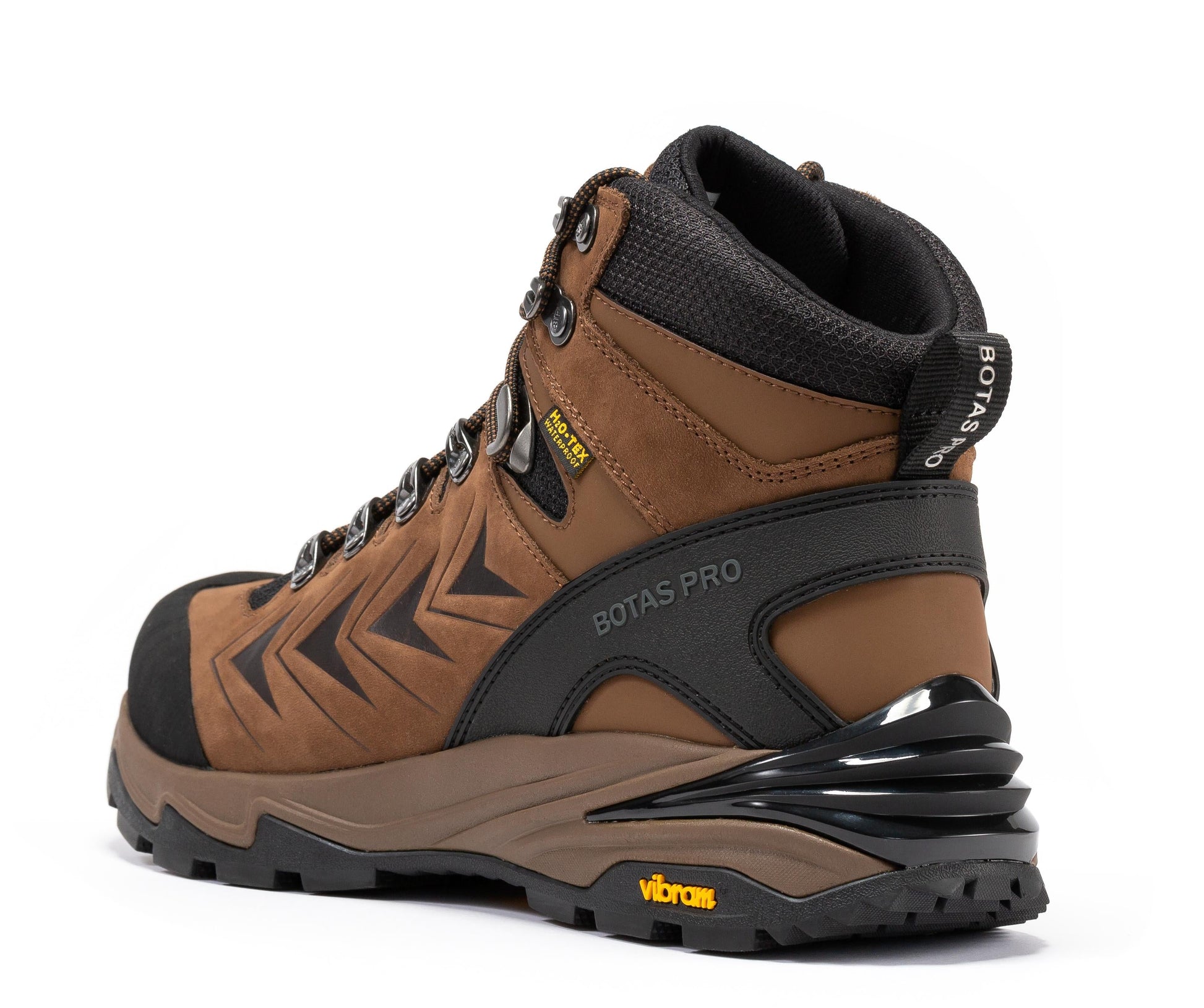 RockRooster Botas Pro Brown 6 Inch Waterproof Hiking Boots with VIBRAM® Traction Lug Outsole BP22121 (2)