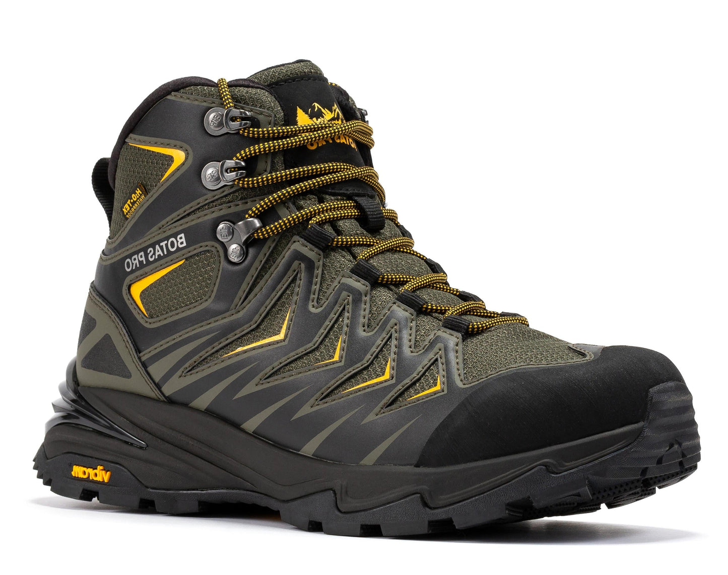 RockRooster Botas Pro Metallic Green 6 Inch Waterproof Hiking Boots with VIBRAM® Traction Lug Outsole BP22111