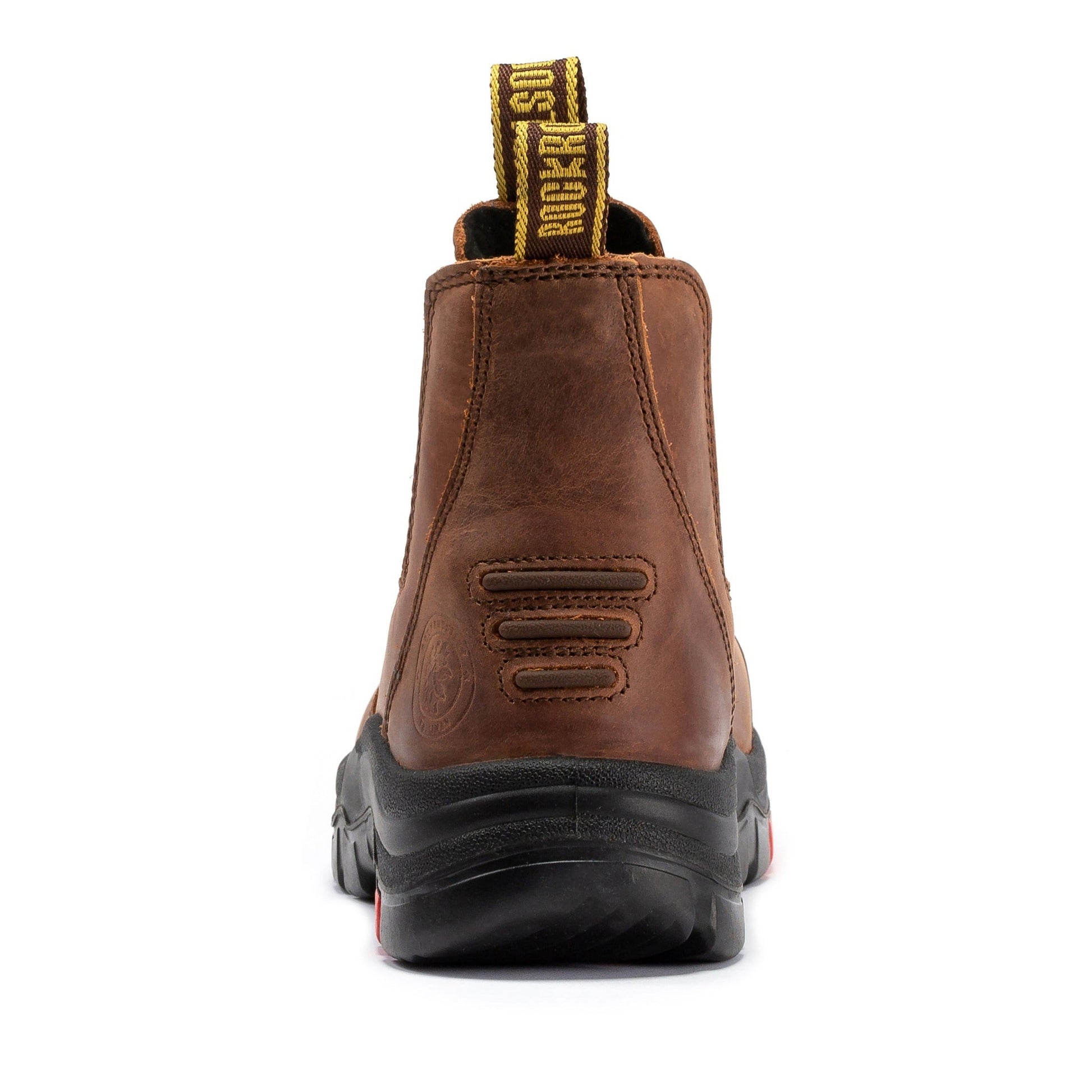 ROCKROOSTER Gammon Brown 6 inch Pull-on Steel Toe Leather Work Boots AK224ST (6)