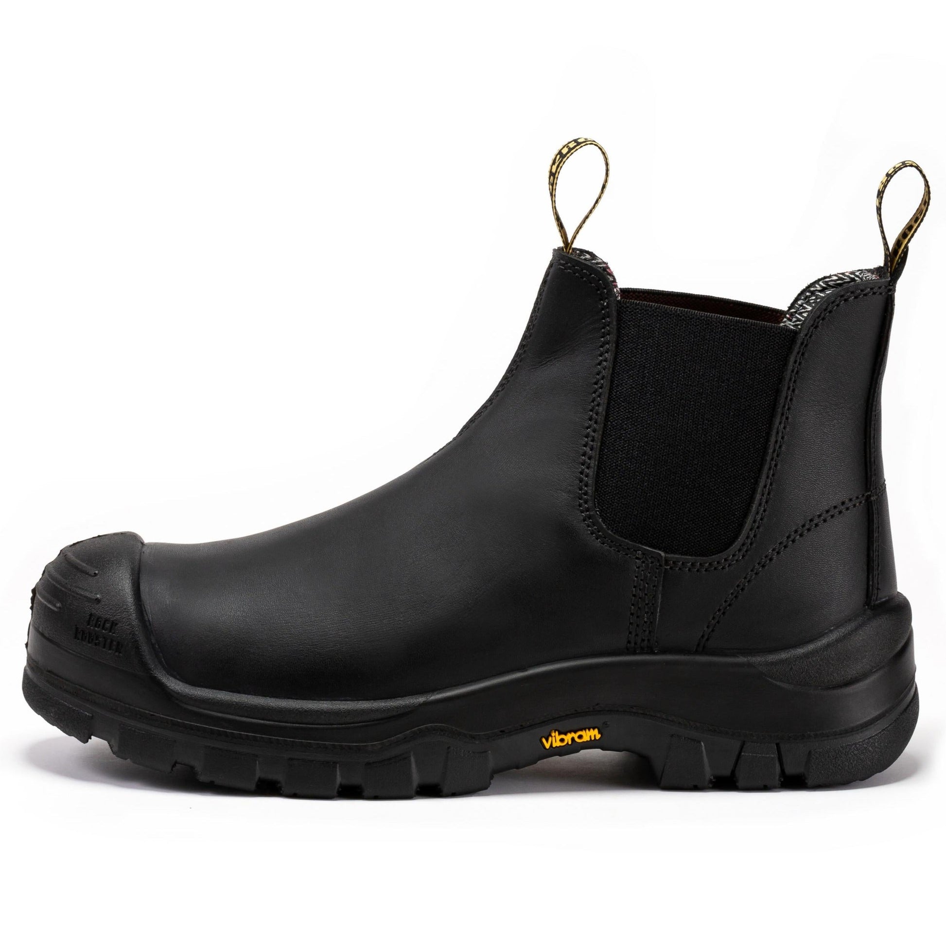 ROCKROOSTER Beaufort Men's Black 6 inch Composite Toe Pull-on Leather Work Boots VAK630 (3)