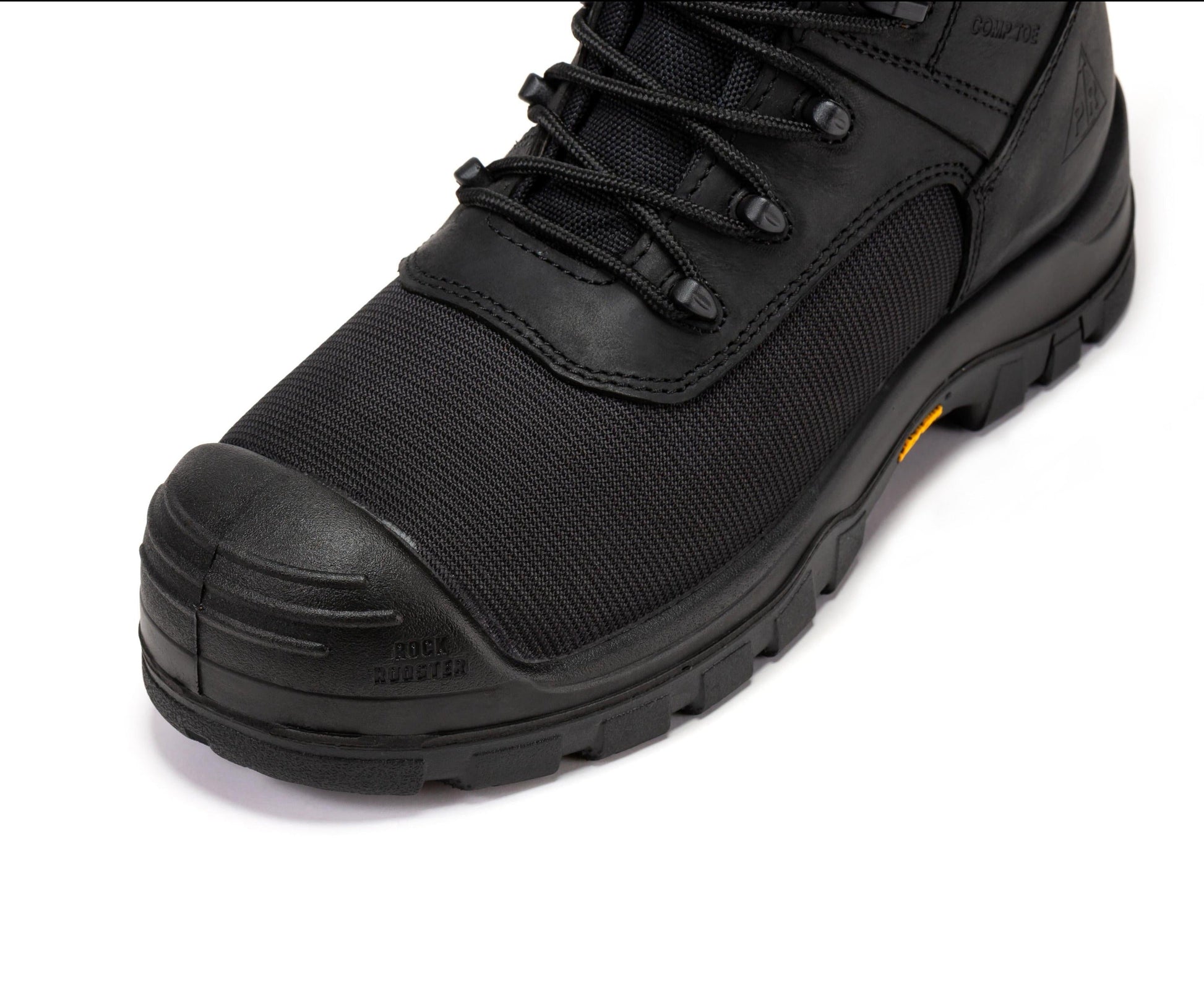 ROCKROOSTER Beaufort Men's Black 8 inch Waterproof Composite Toe Work Boots VAK830 (4)