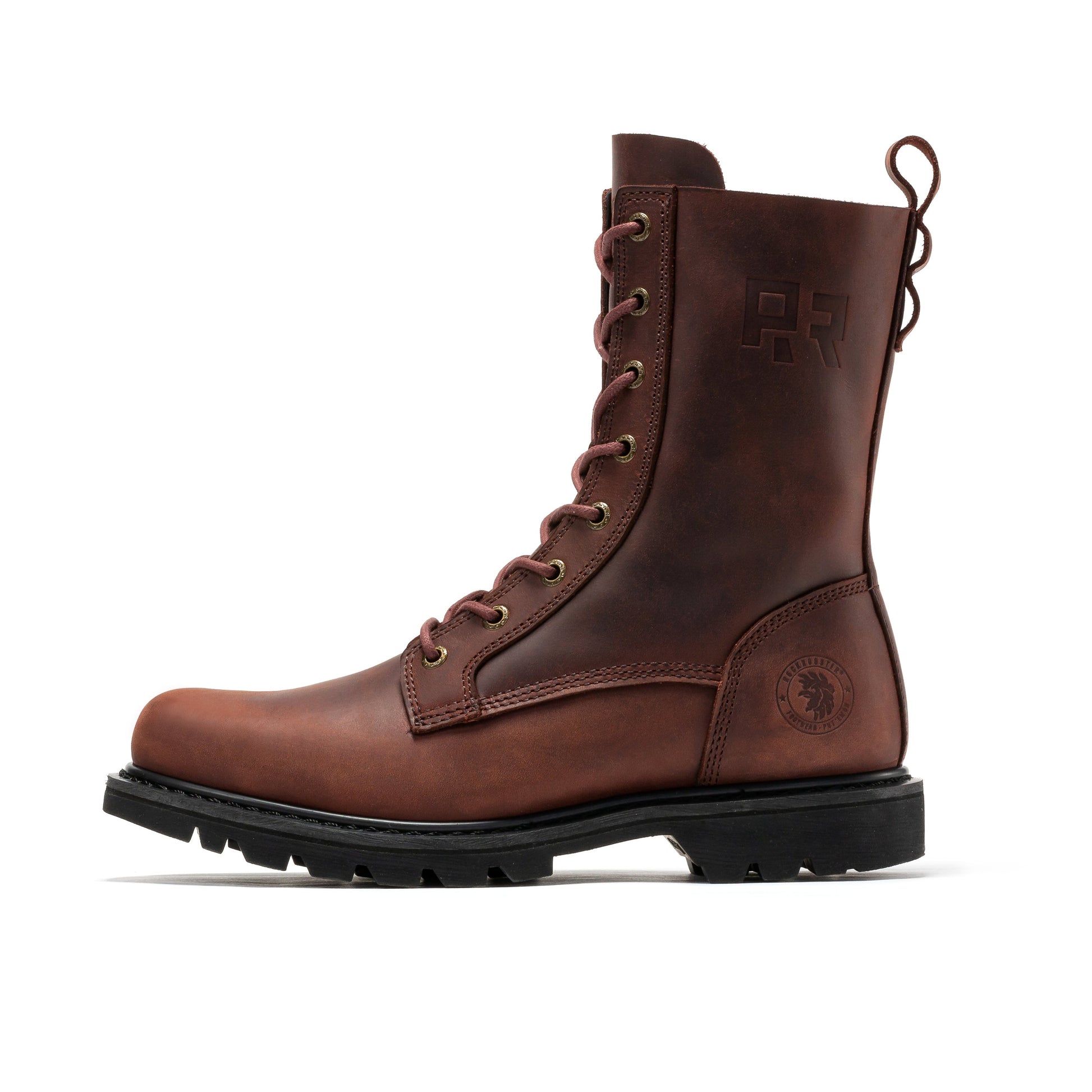 ROCKROOSTER Mantua Men's 8 inch Zip-sided Soft Toe Lug Sole Work Boots SAP130 (7)