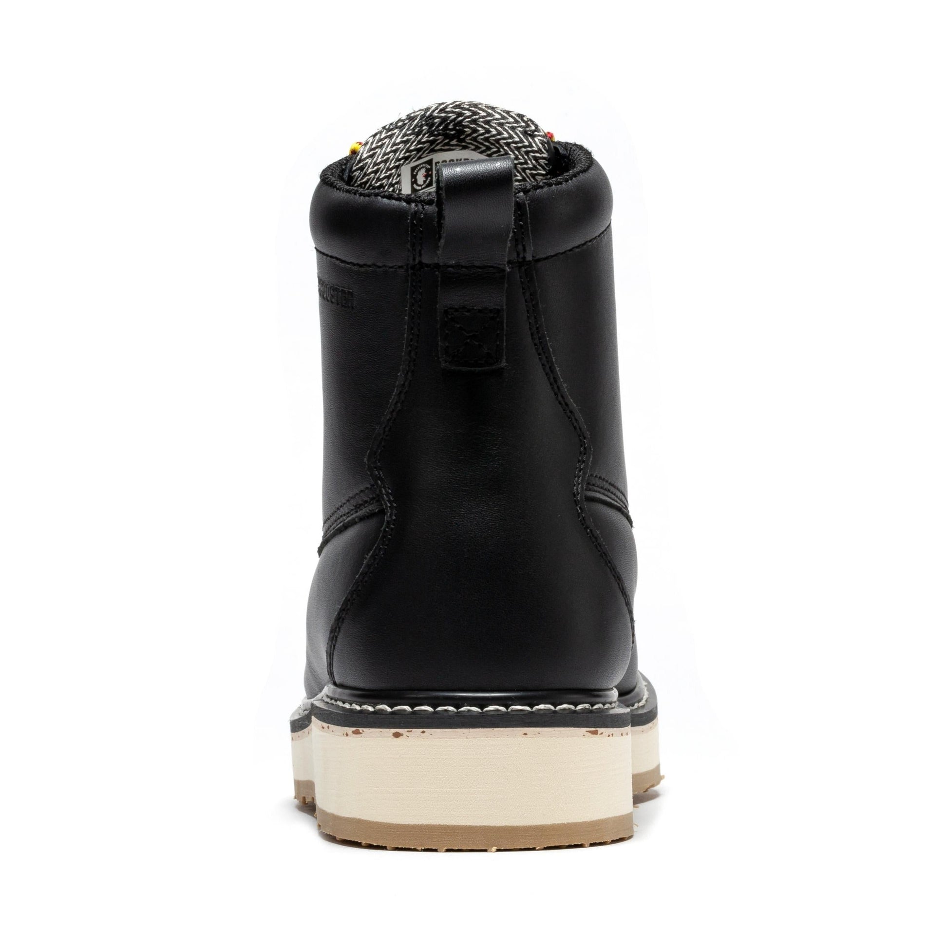 ROCKROOSTER Trinidad Men's 6 inch Black Steel Toe Wedge Work Boots SAP2301 (6)