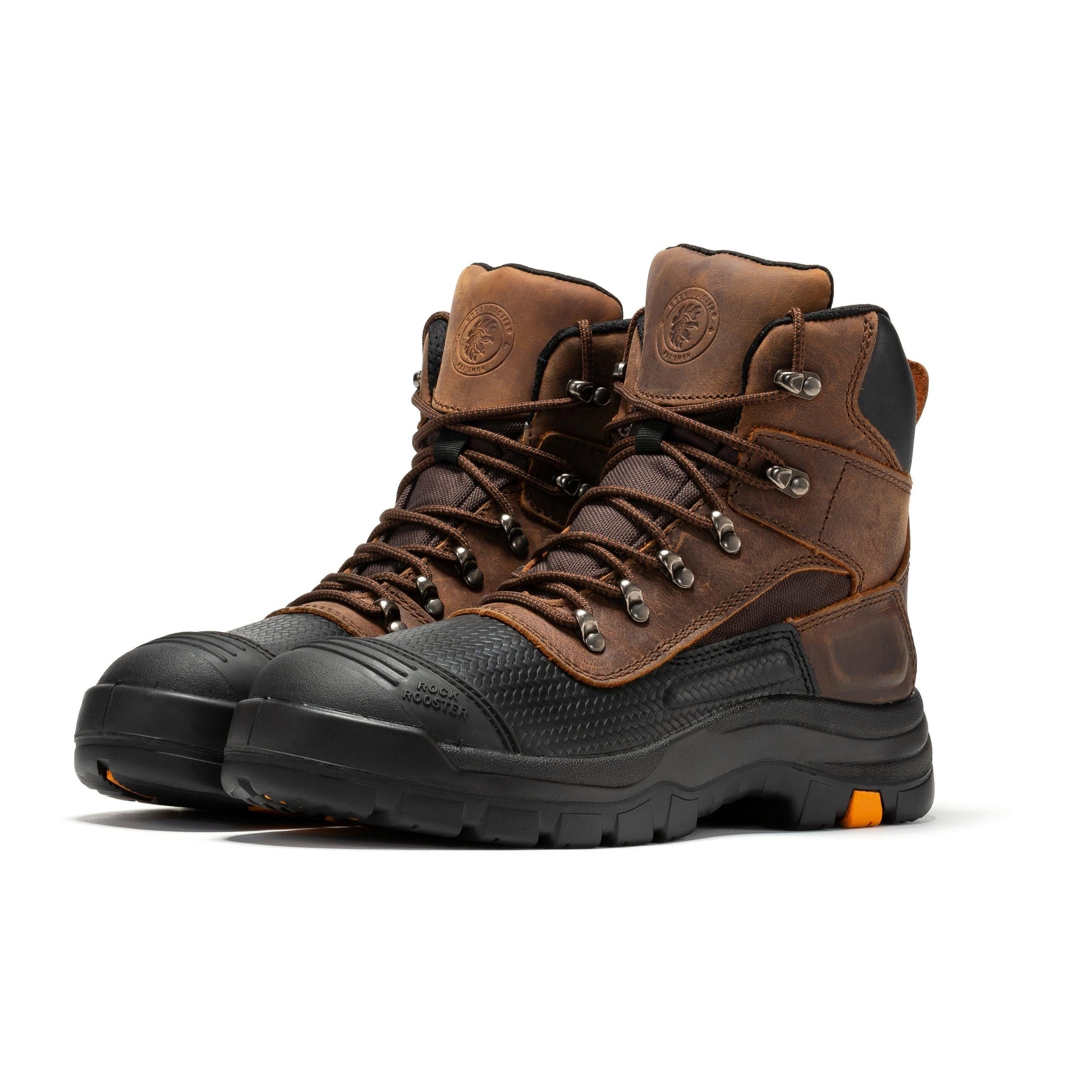 ROCKROOSTER Sedona 6 Inch Waterproof Steel Toe Leather Work Boots AK216 (9)