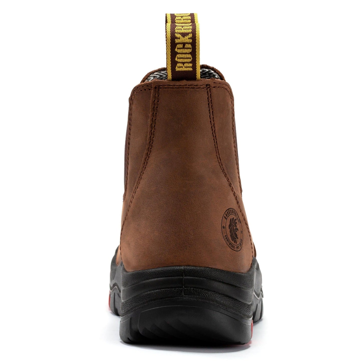 ROCKROOSTER Lumen Brown 6 inch Pull-on Leather Work Boots AK224 (3)