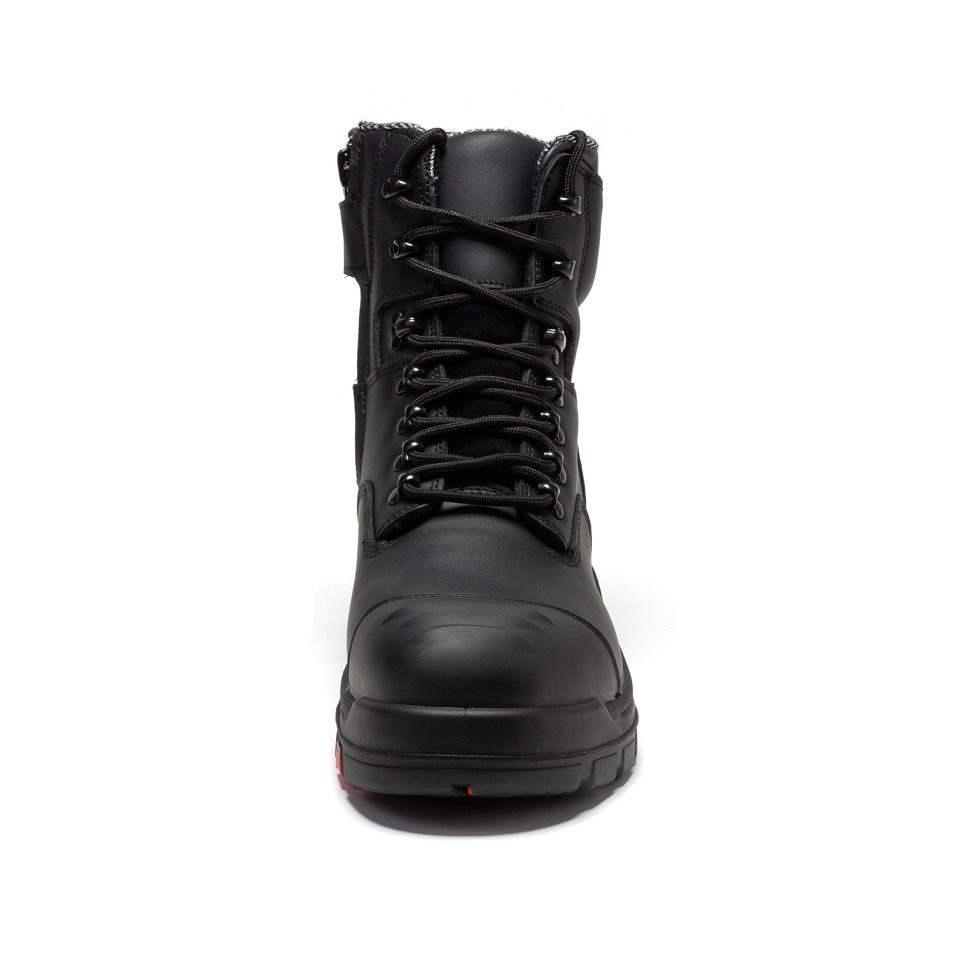 ROCKROOSTER Roslyn Black 7 inch Zip-sided Composite Toe Leather Work Boots CP245Z (5)