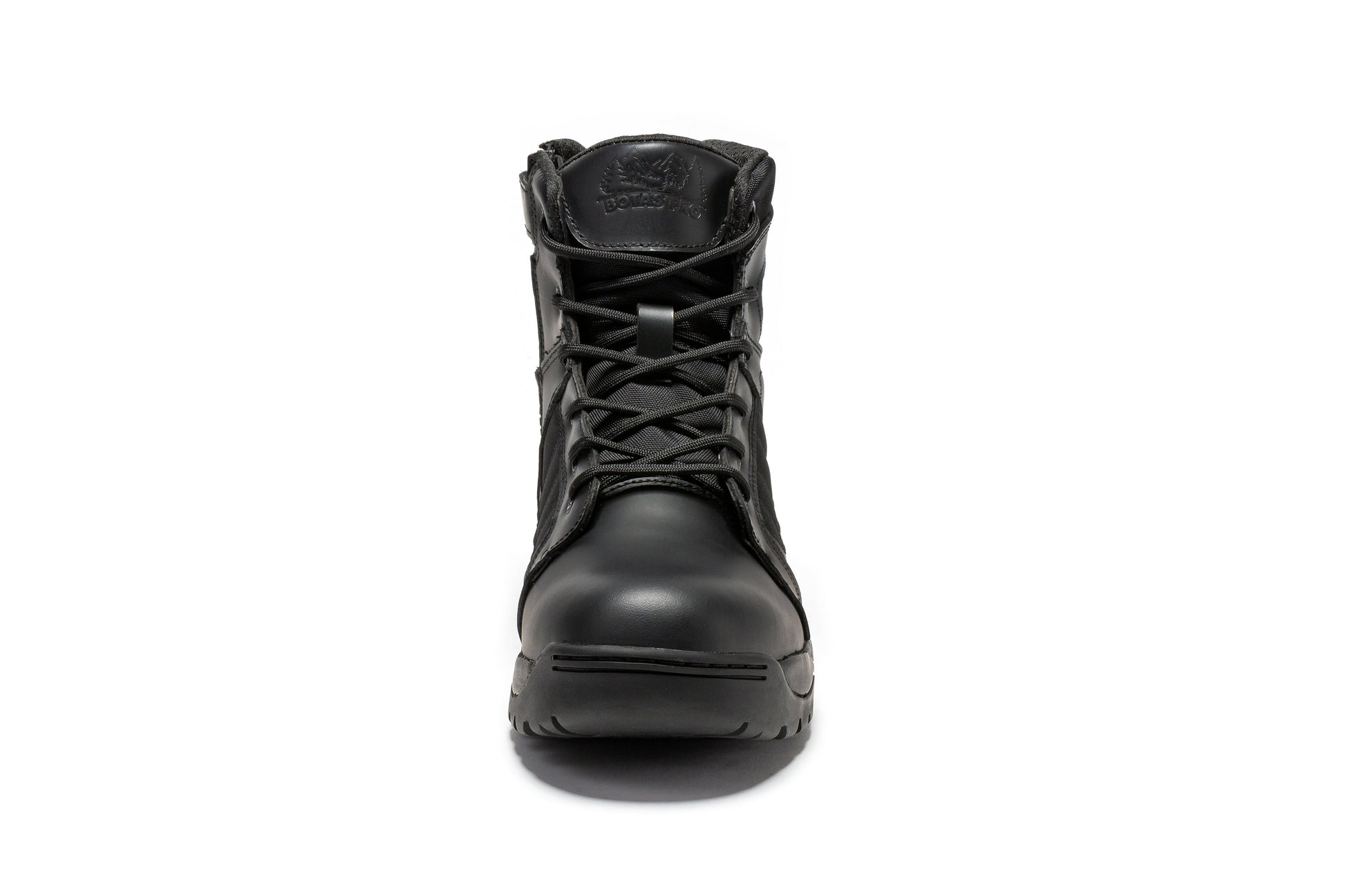 RockRooster Botas Pro Black Men's 6 inch Side Zipper Rubber Sole Tactical Boots BMP111BK (3)