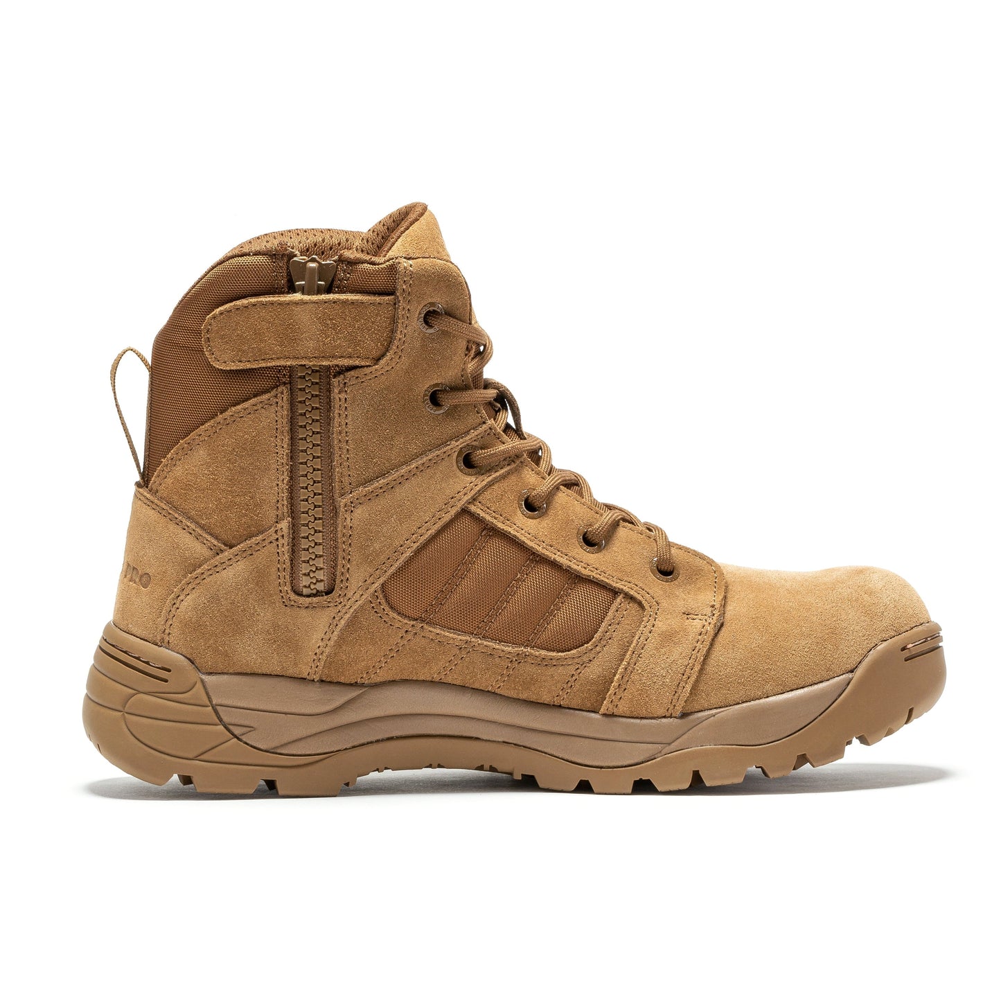 RockRooster Botas Pro Coyote Men's 6 inch Side Zipper Rubber Sole Tactical Boots BMP111CT (2)