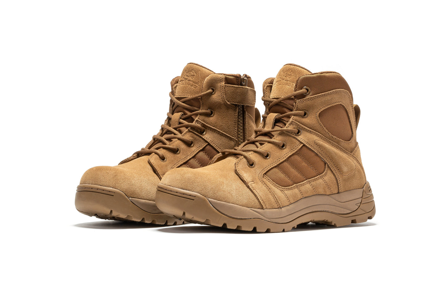 RockRooster Botas Pro Coyote Men's 6 inch Side Zipper Rubber Sole Tactical Boots BMP111CT (6)