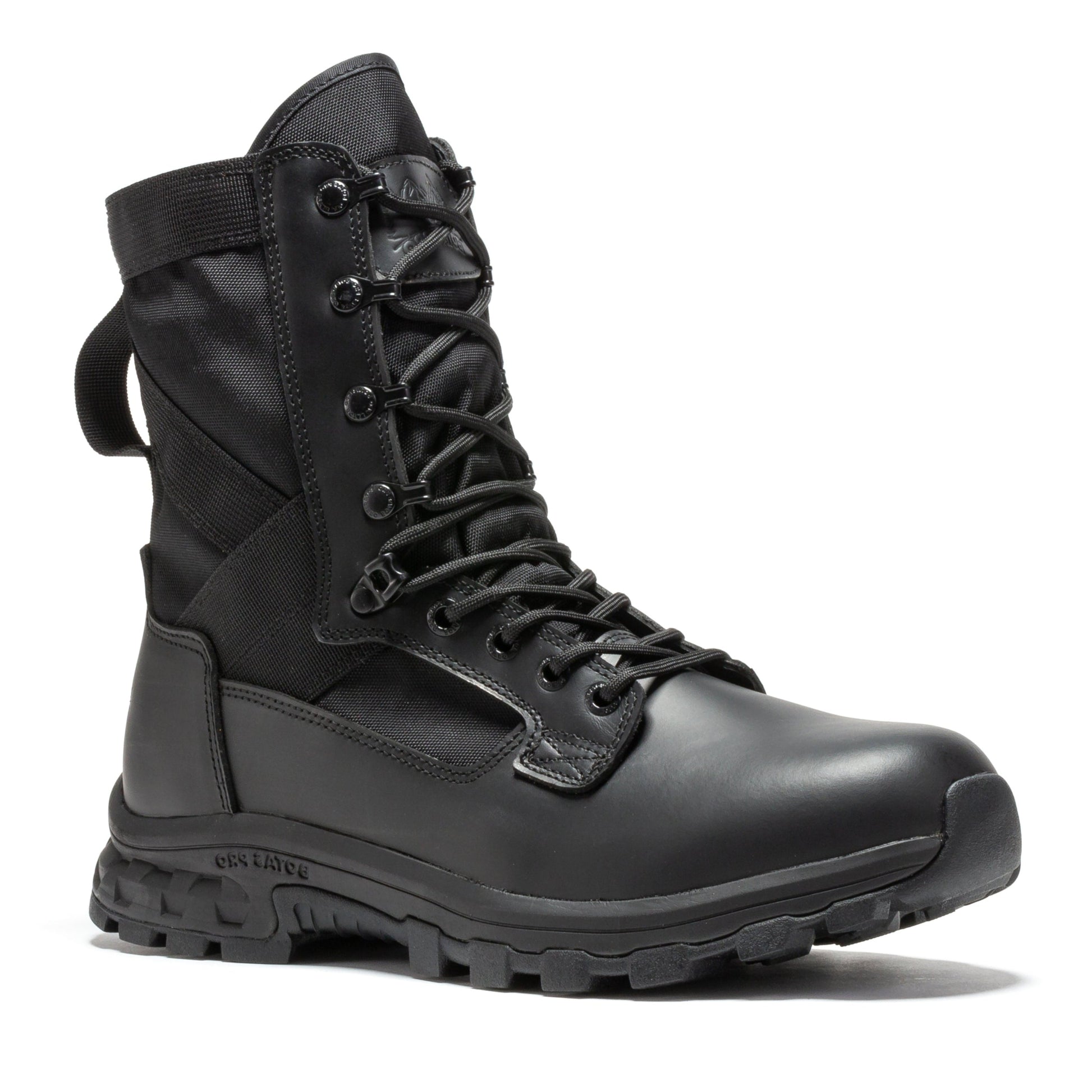 RockRooster Botas Pro Black Men's 8 inch Side Zipper Military Tactical Boots BP401BK
