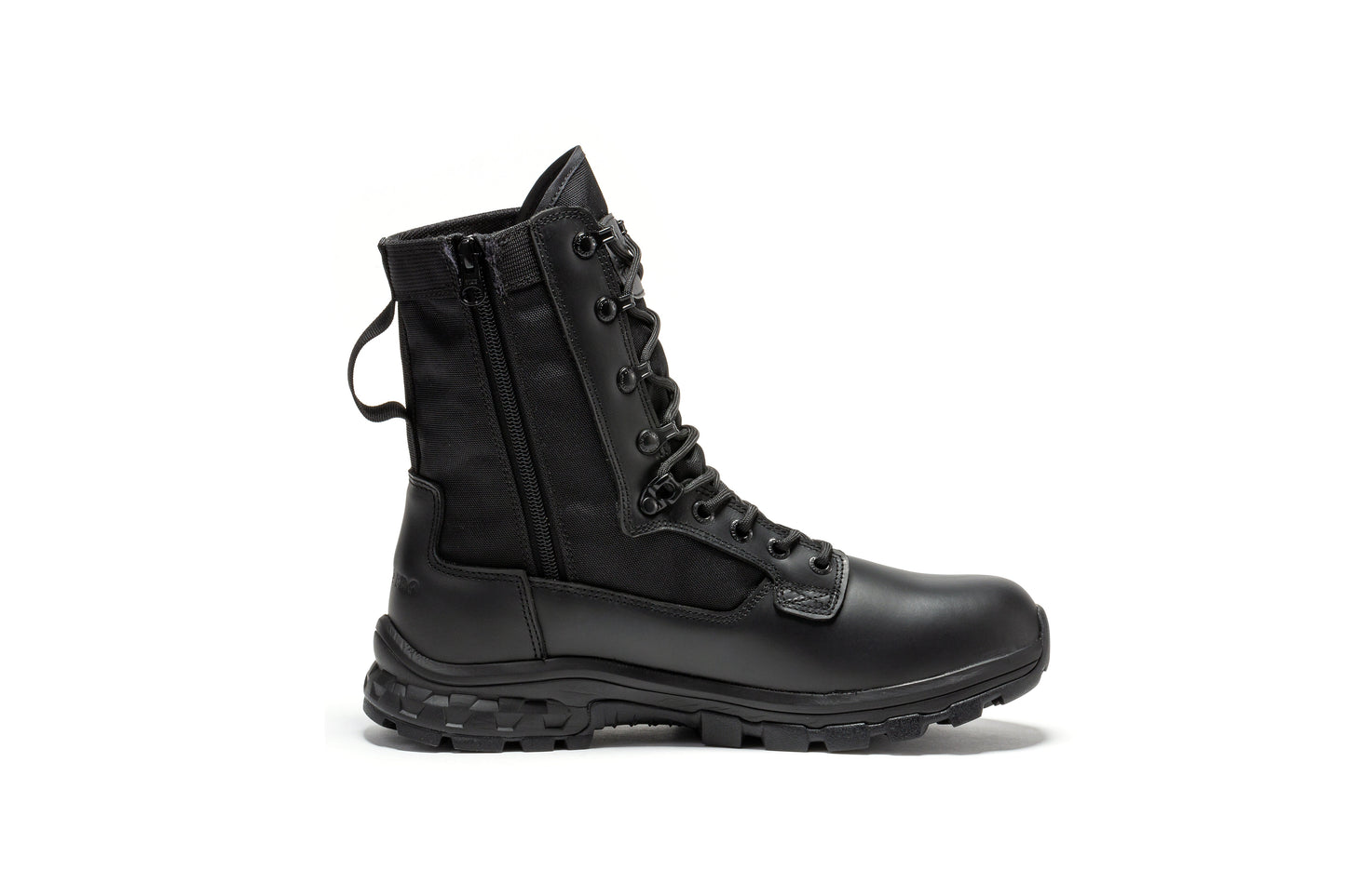 RockRooster Botas Pro Black Men's 8 inch Side Zipper Military Tactical Boots BP401BK (2)