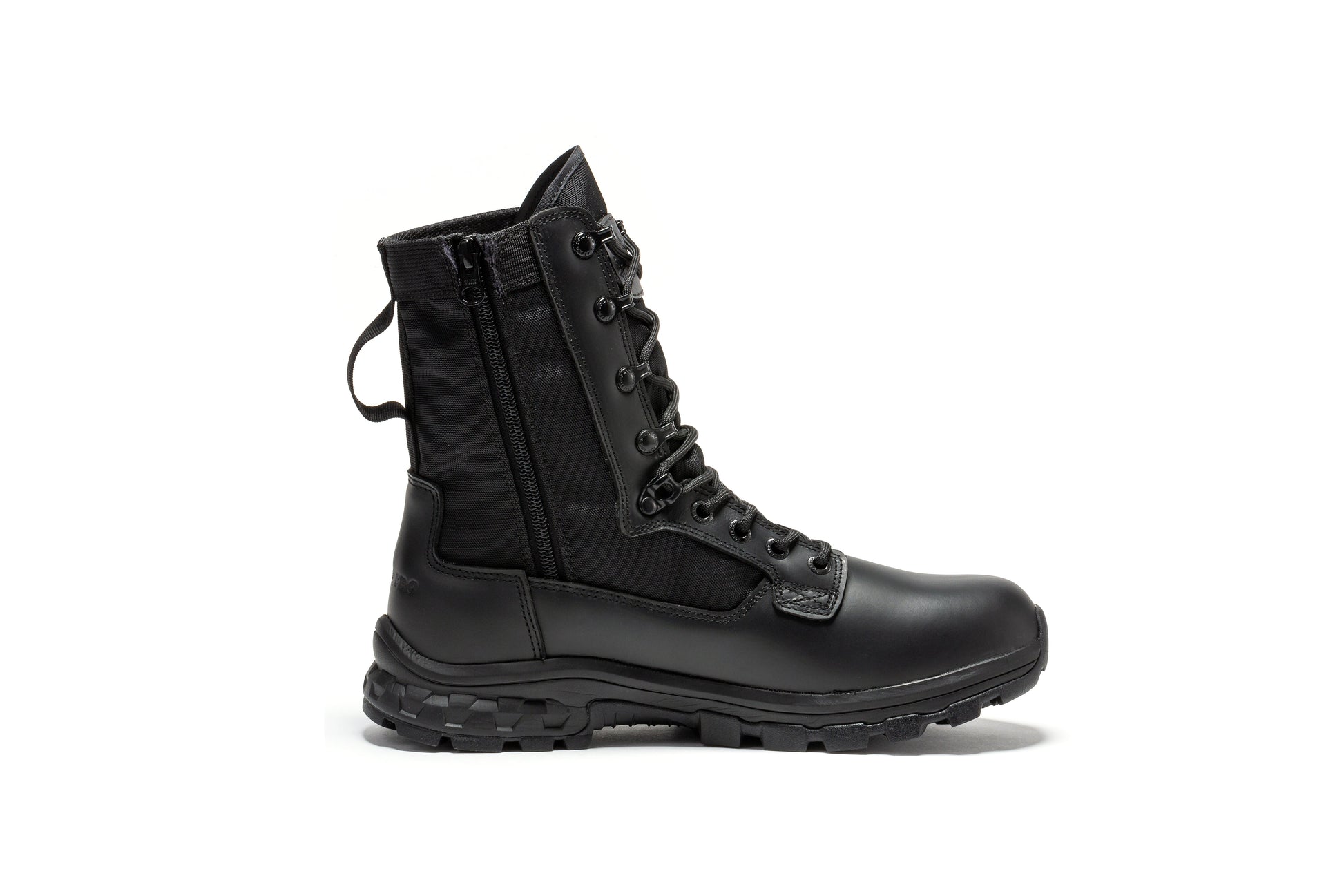 RockRooster Botas Pro Black Men's 8 inch Side Zipper Military Tactical Boots BP401BK (2)