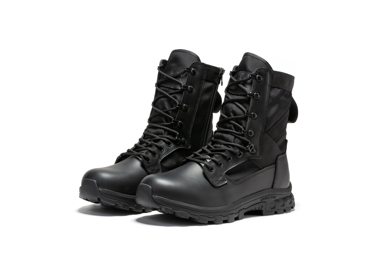 RockRooster Botas Pro Black Men's 8 inch Side Zipper Military Tactical Boots BP401BK (3)