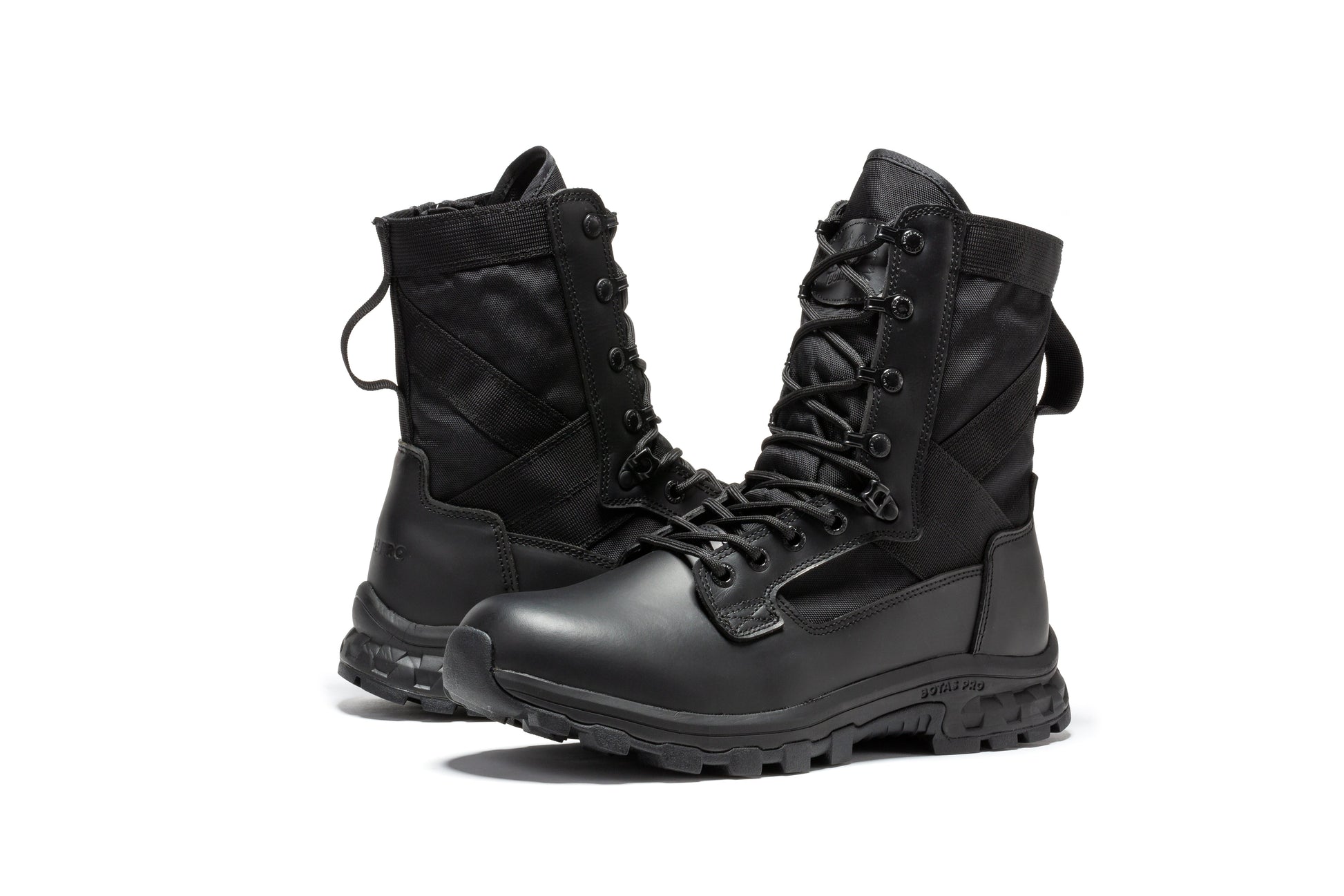 RockRooster Botas Pro Black Men's 8 inch Side Zipper Military Tactical Boots BP401BK (4)