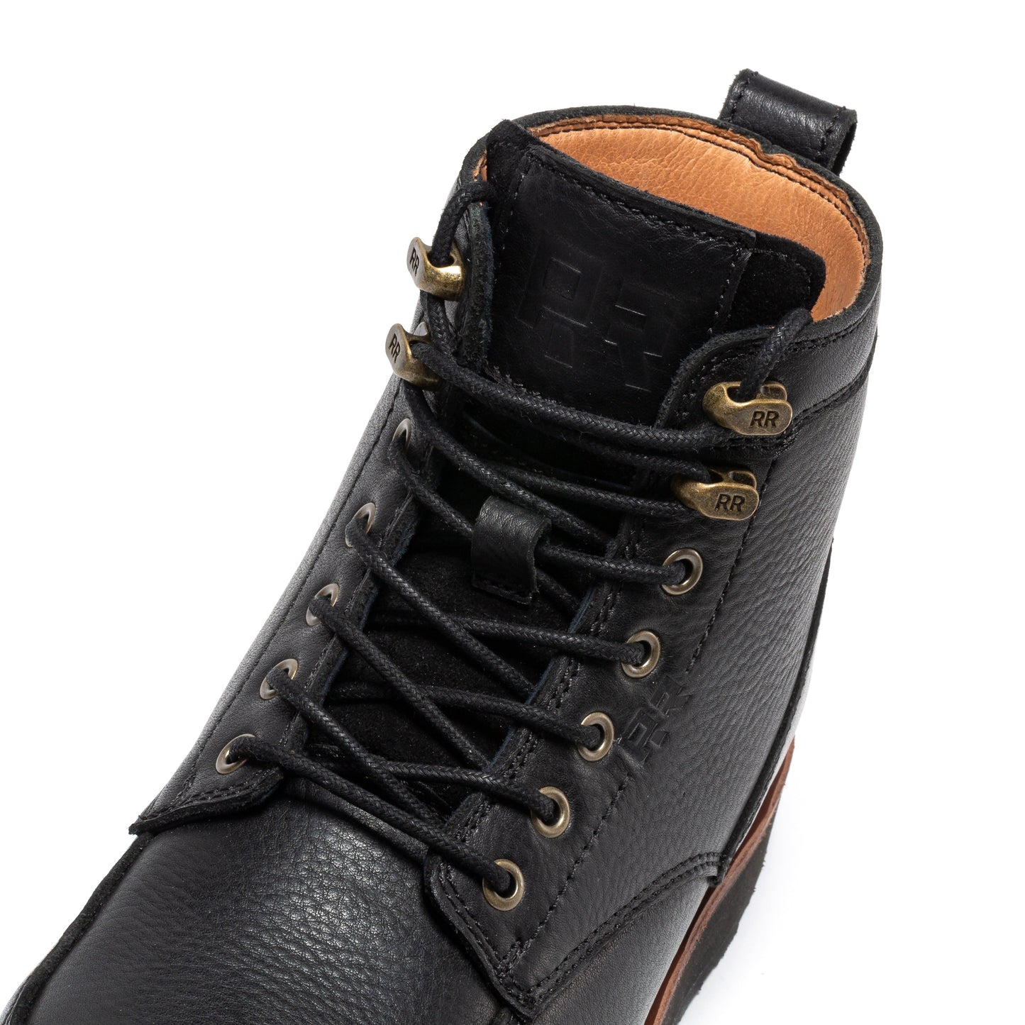 ROCKROOSTER Edgewood Men's 6 Inch Black Steel Toe Wedge Work Boots SAP610BK (5)