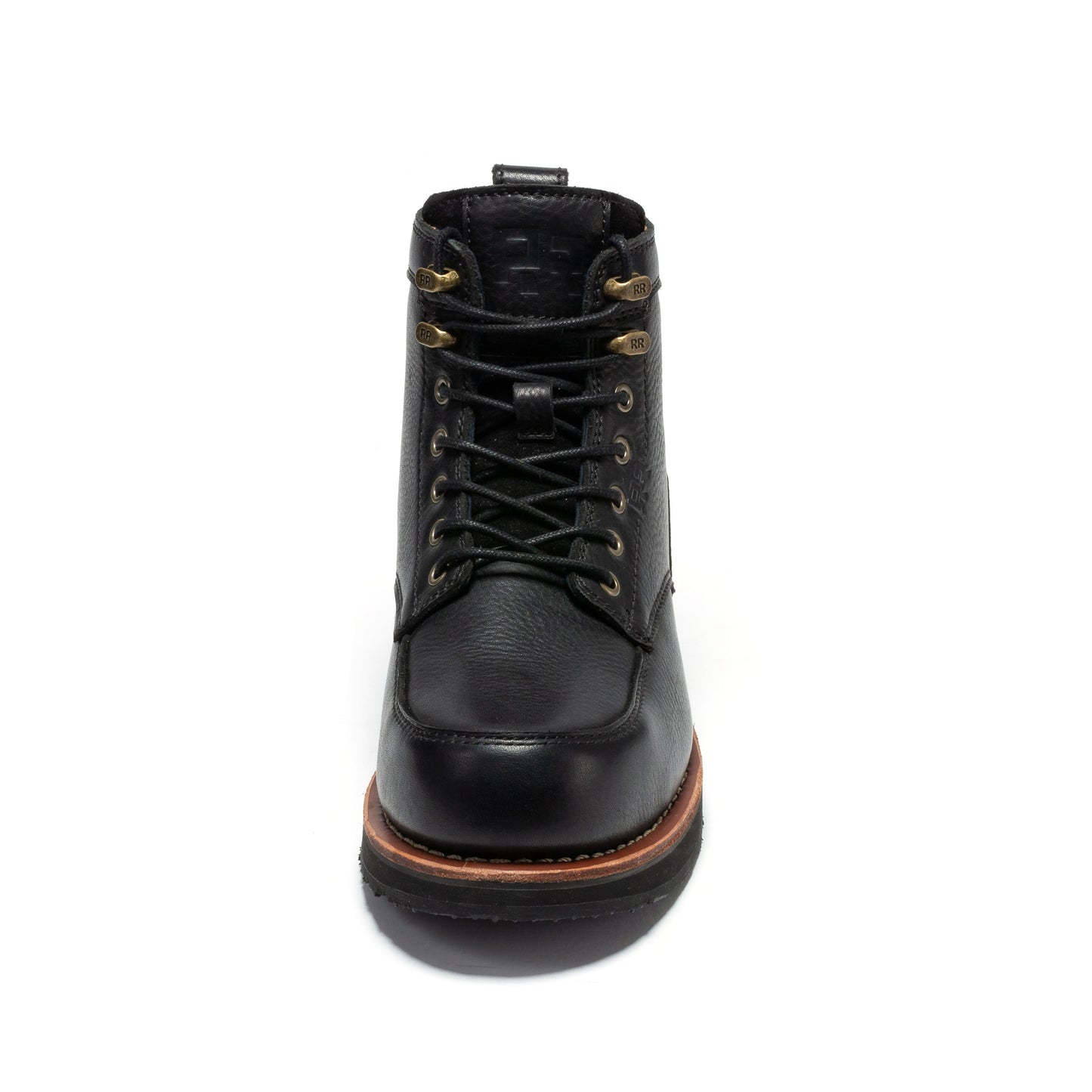 ROCKROOSTER Edgewood Men's 6 Inch Black Steel Toe Wedge Work Boots SAP610BK (9)