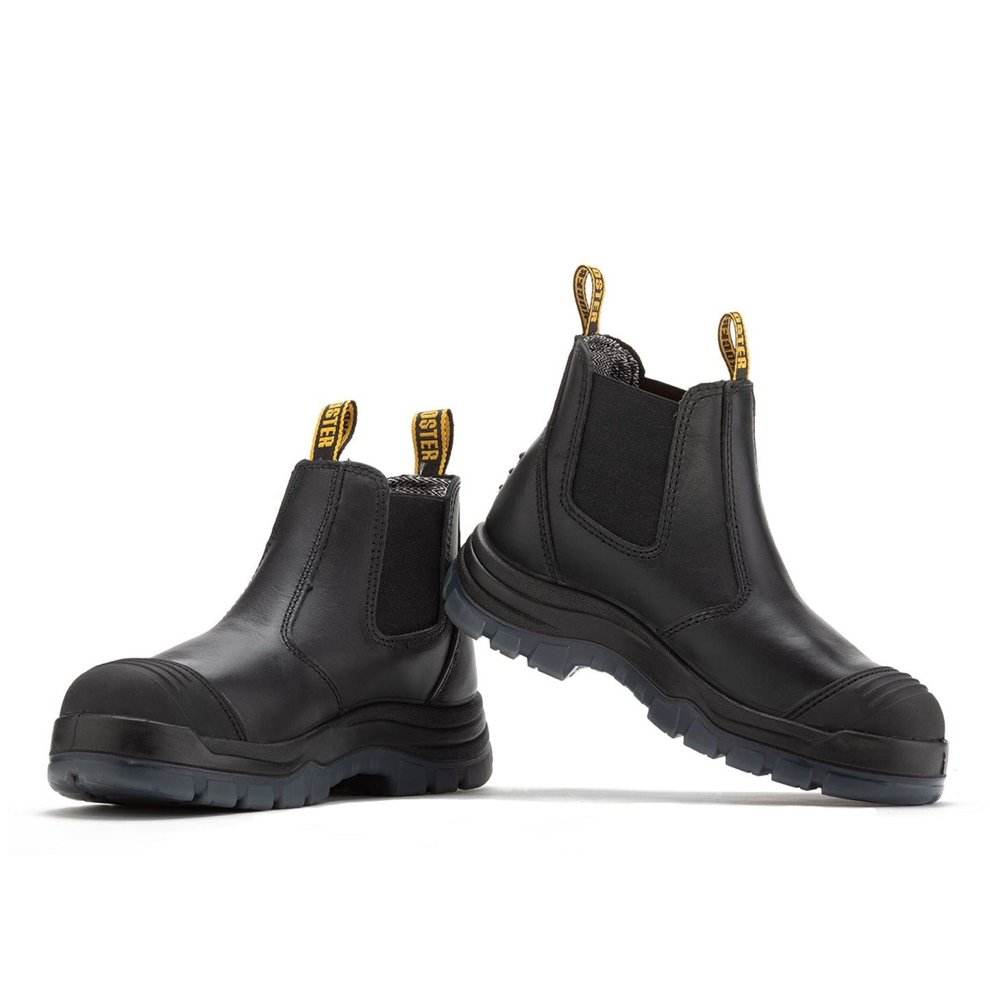 ROCKROOSTER Bakken Black 6 inch Pull on Leather Work Boots AK227 (7)