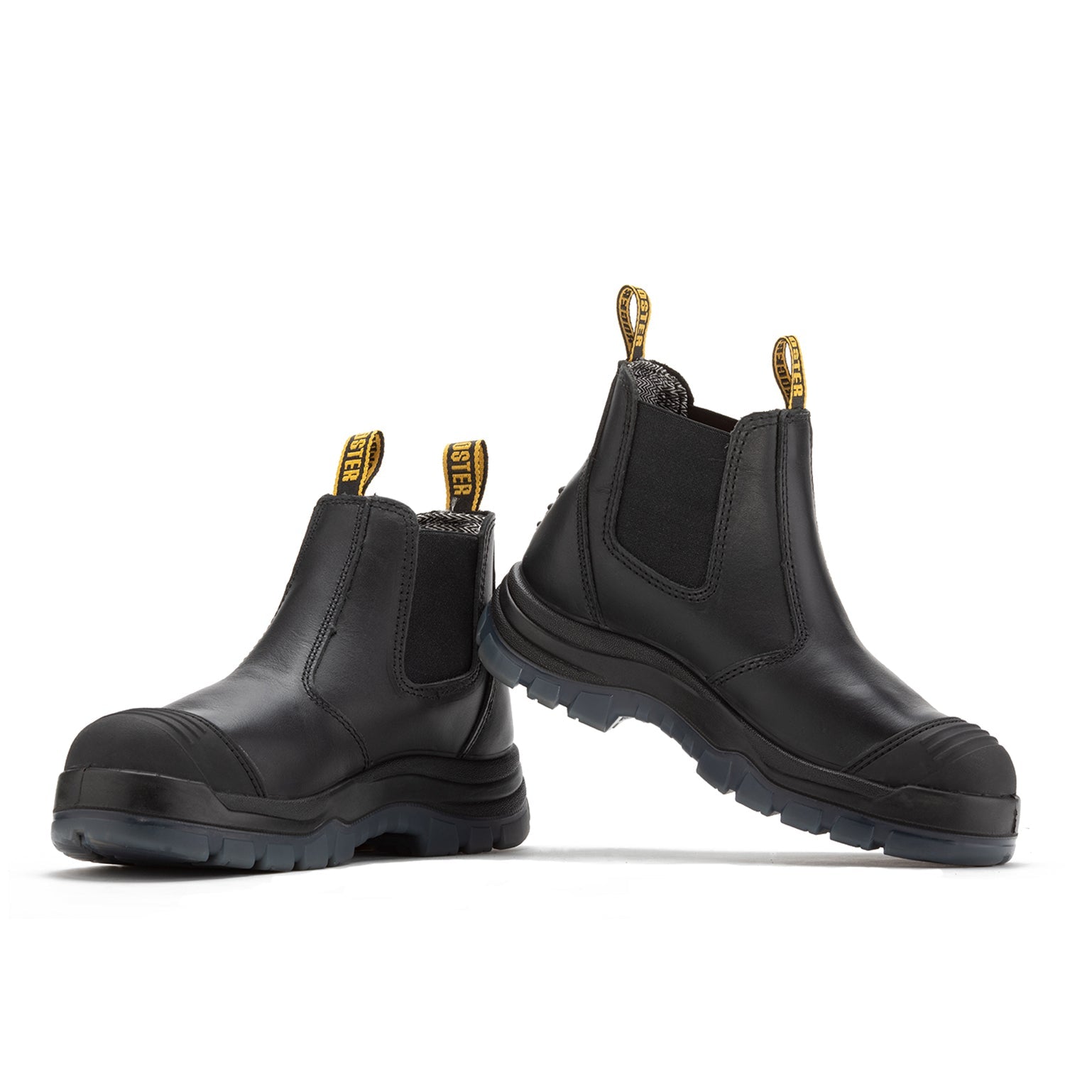 ROCKROOSTER Bakken Black 6 inch Pull on Leather Work Boots AK227 (7)