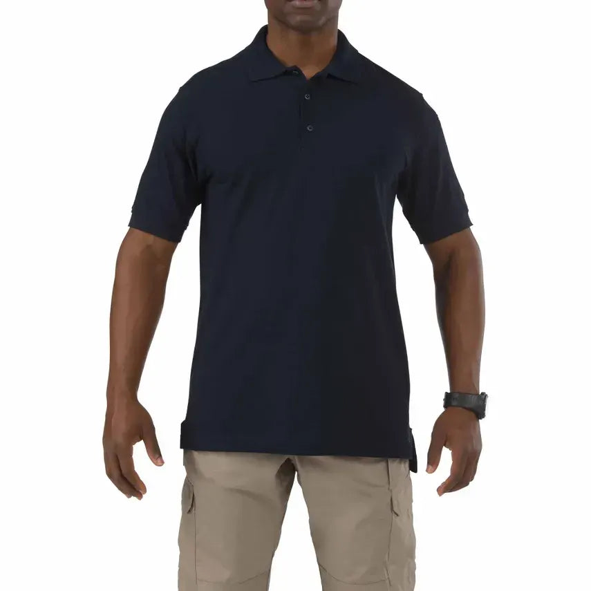 Utility Short Sleeve Polo – Dark Navy