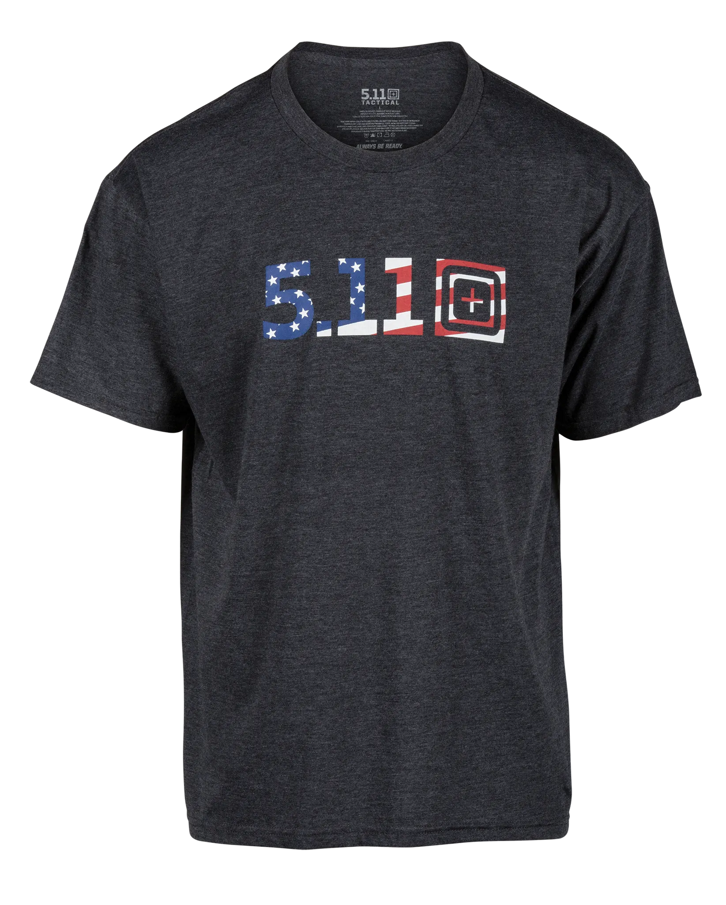 Legacy USA Flag Fill Tee – Charcoal Heather