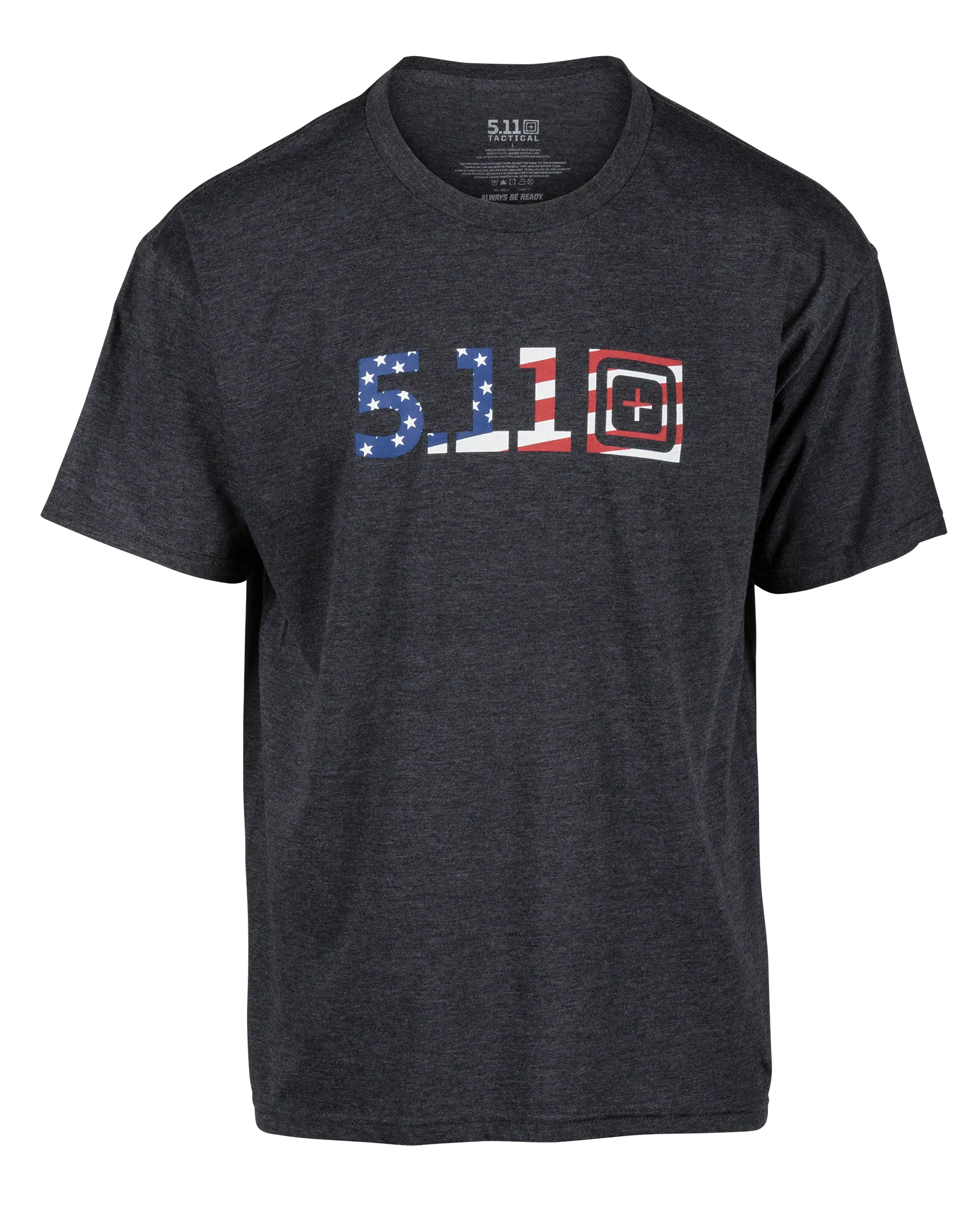 Legacy USA Flag Fill Tee – Charcoal Heather