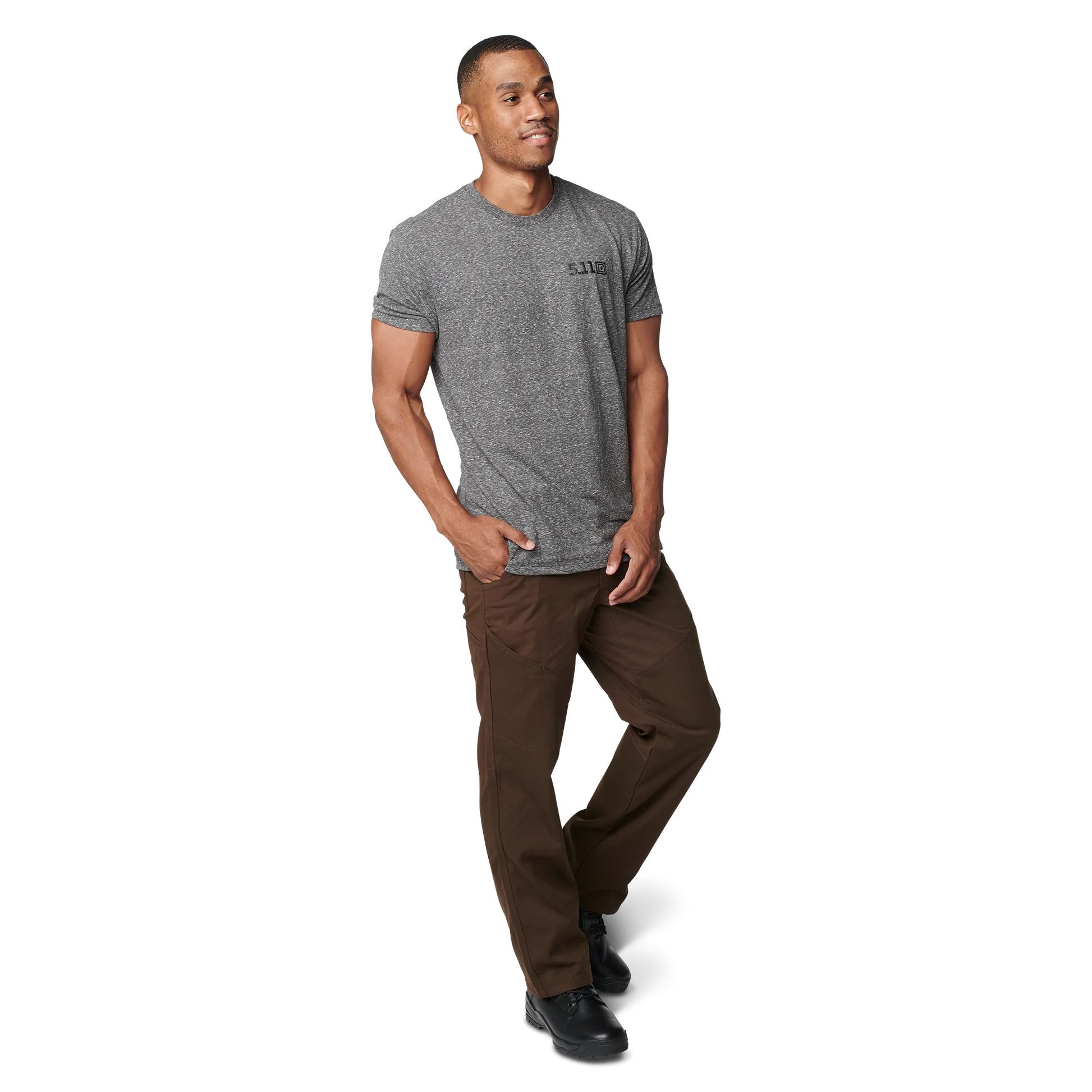 Triblend Legacy Short Sleeve Tee – Charcoal Heather